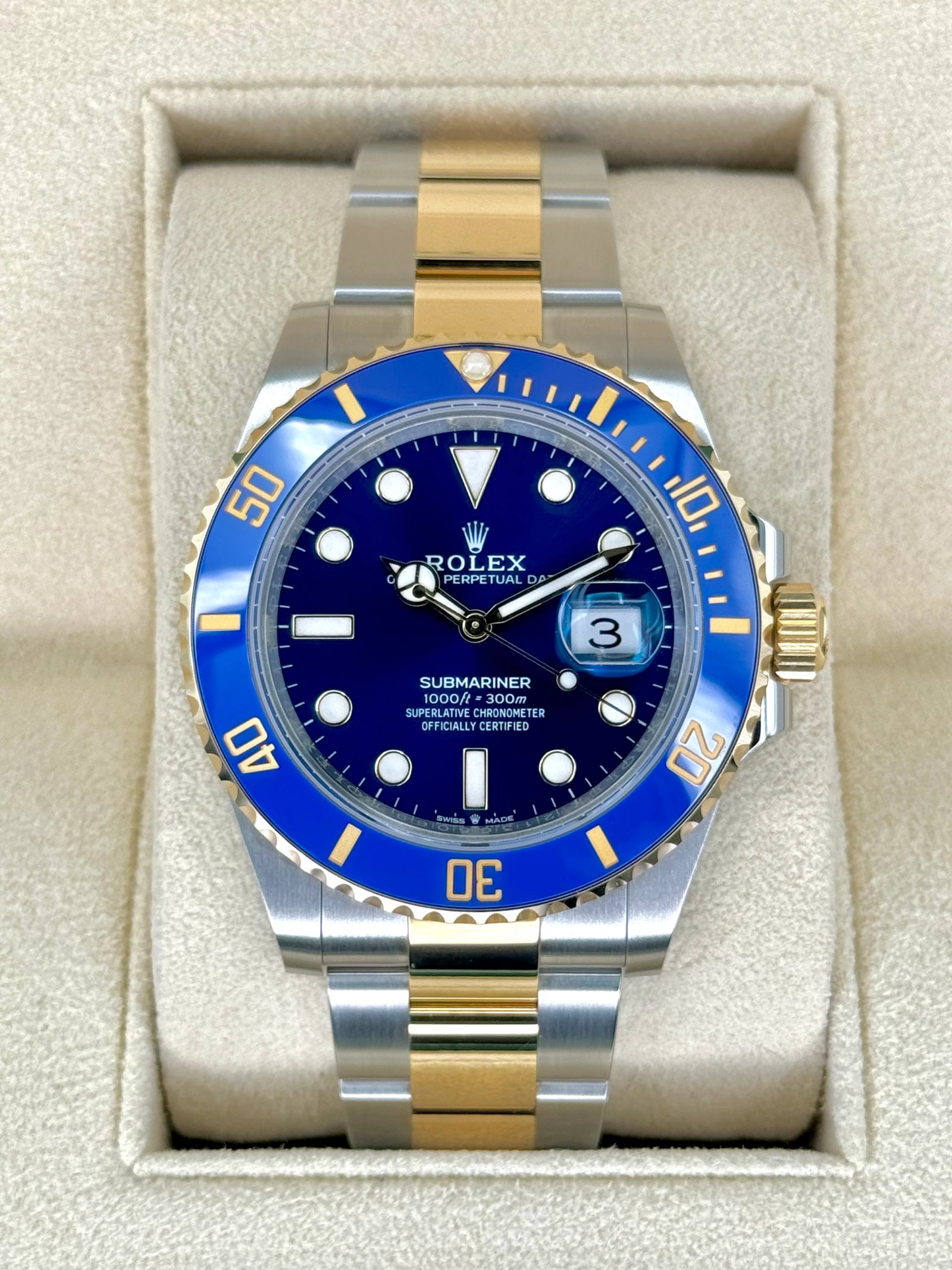 NEW 2024 Rolex Submariner "Bluesy" 41mm 126613LB Two-Tone Blue Dial