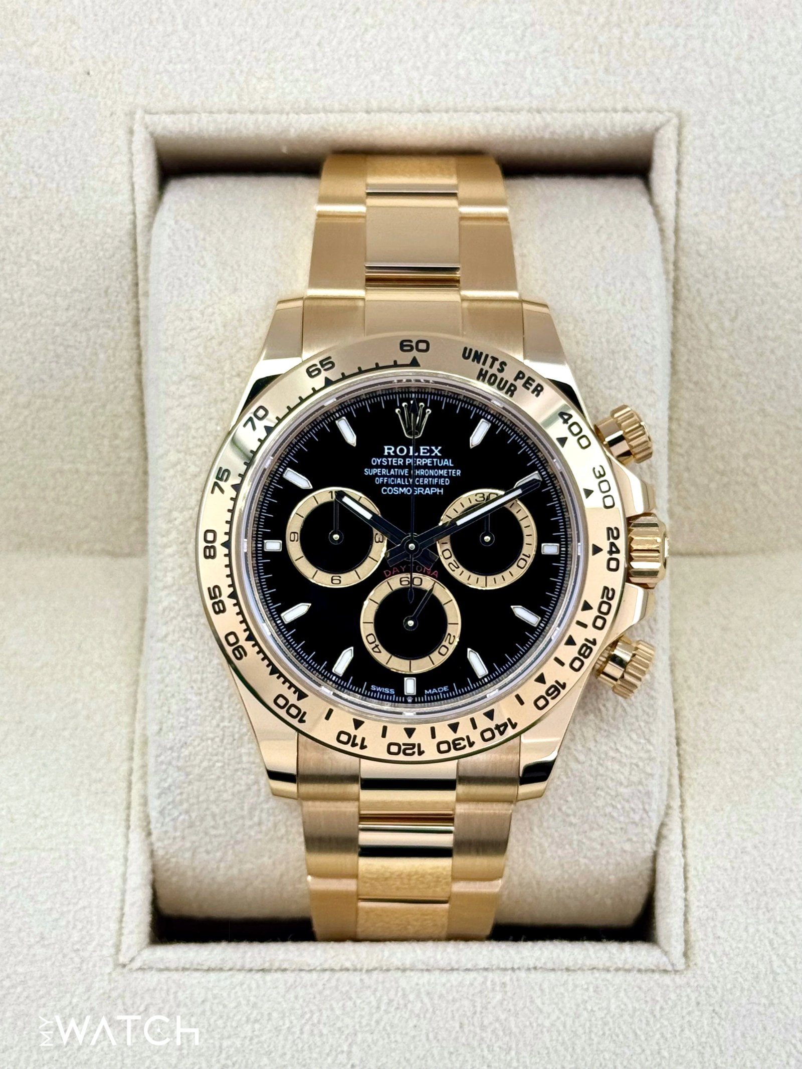 NEW 2025 Rolex Daytona 40mm 126508 18K Yellow Gold Black Dial
