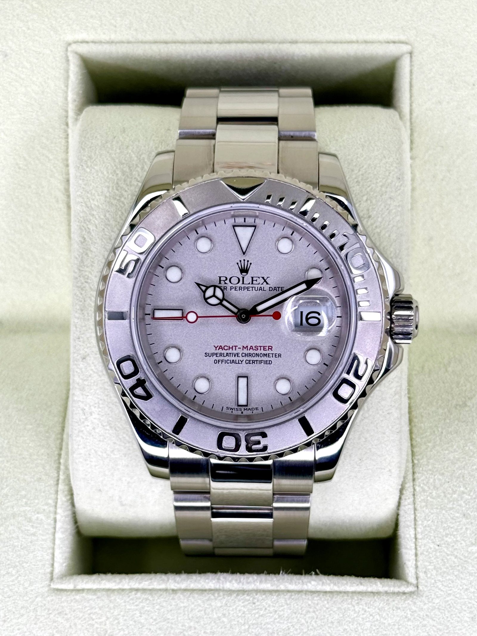 Rolex Yacht-Master 40mm 16622 Platinum Bezel and Dial