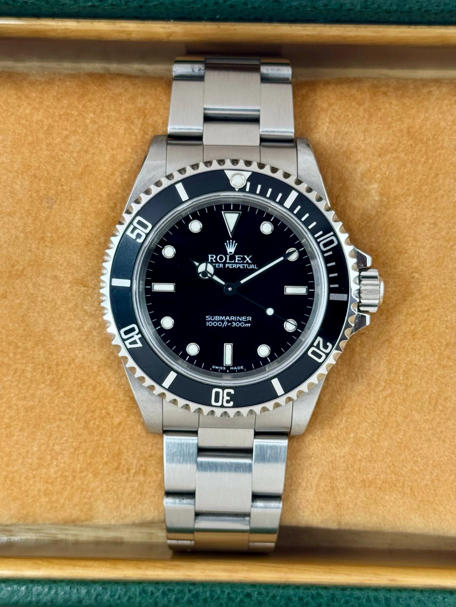2001 Rolex Submariner 40mm 14060M Stainless Steel Two-Liner Black Dial