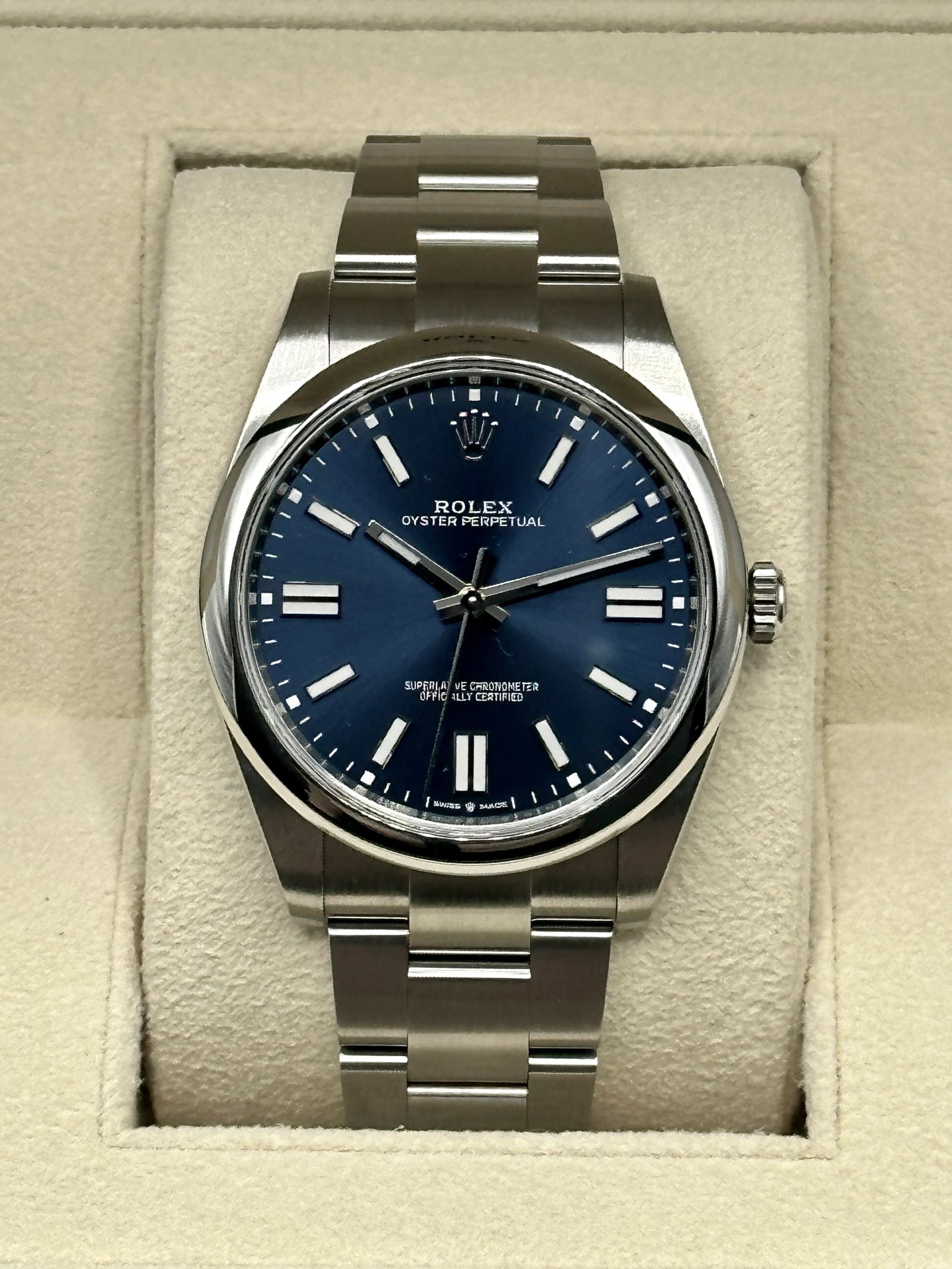 2022 Rolex Oyster Perpetual 41mm 124300 Blue Dial