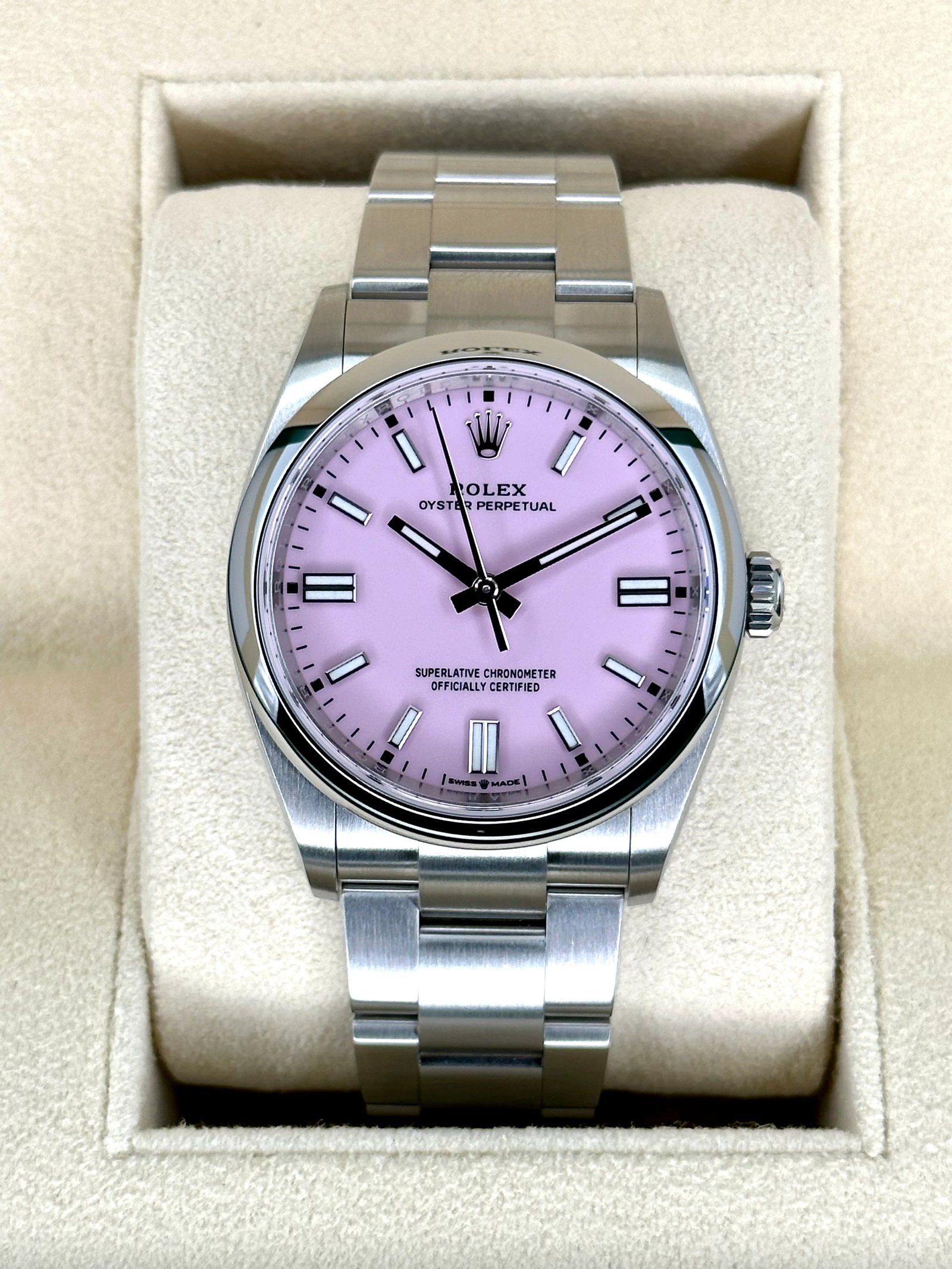 NEW 2025 Rolex Oyster Perpetual 36mm 126000 Candy Pink Dial