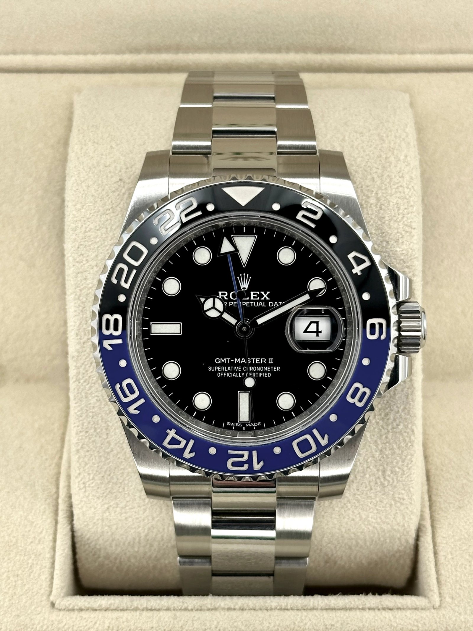 2018 Rolex GMT-Master II "Batman" 40mm 116710BLNR Oyster