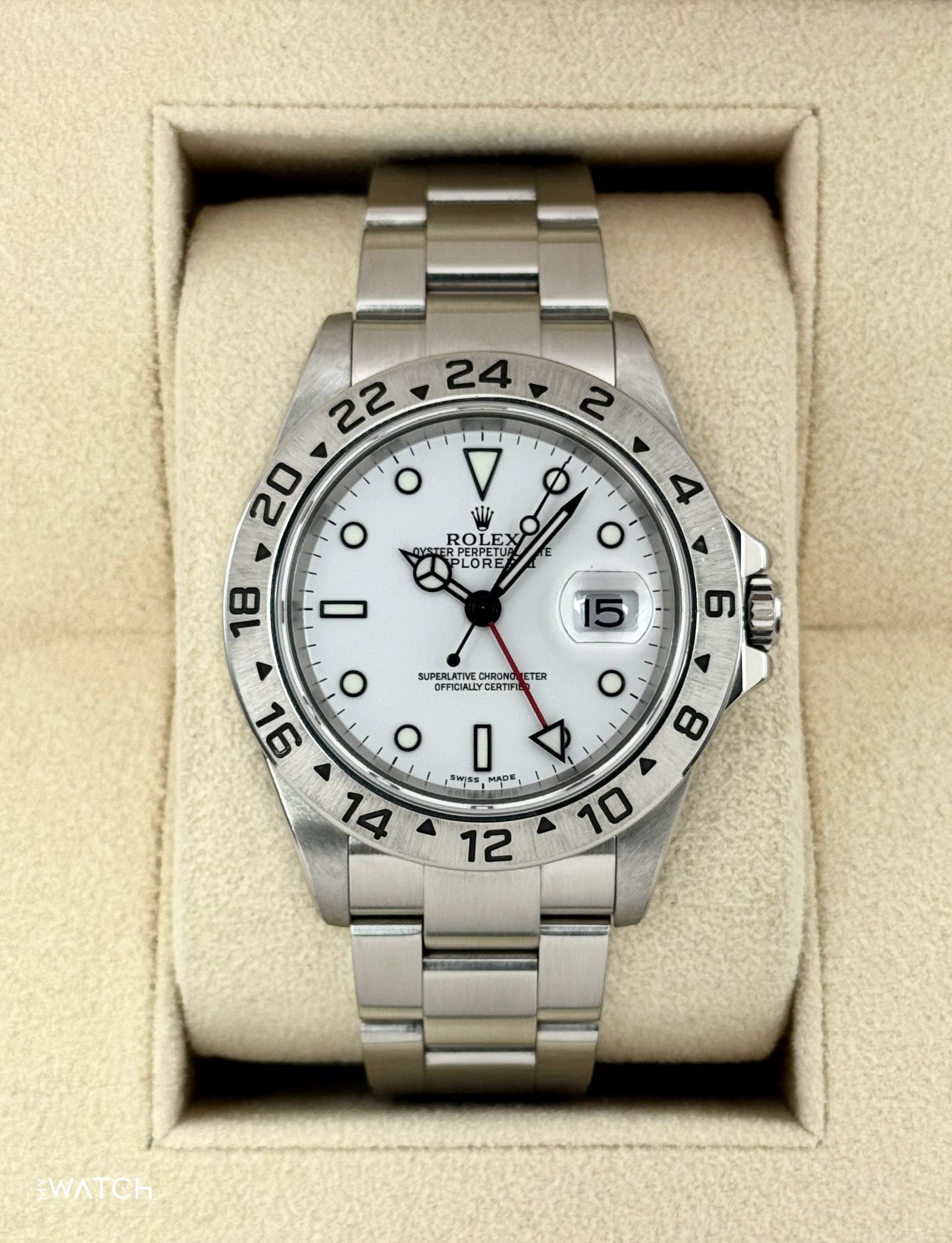 2006 Rolex Explorer II 40mm 16570 Stainless Steel Polar White Dial