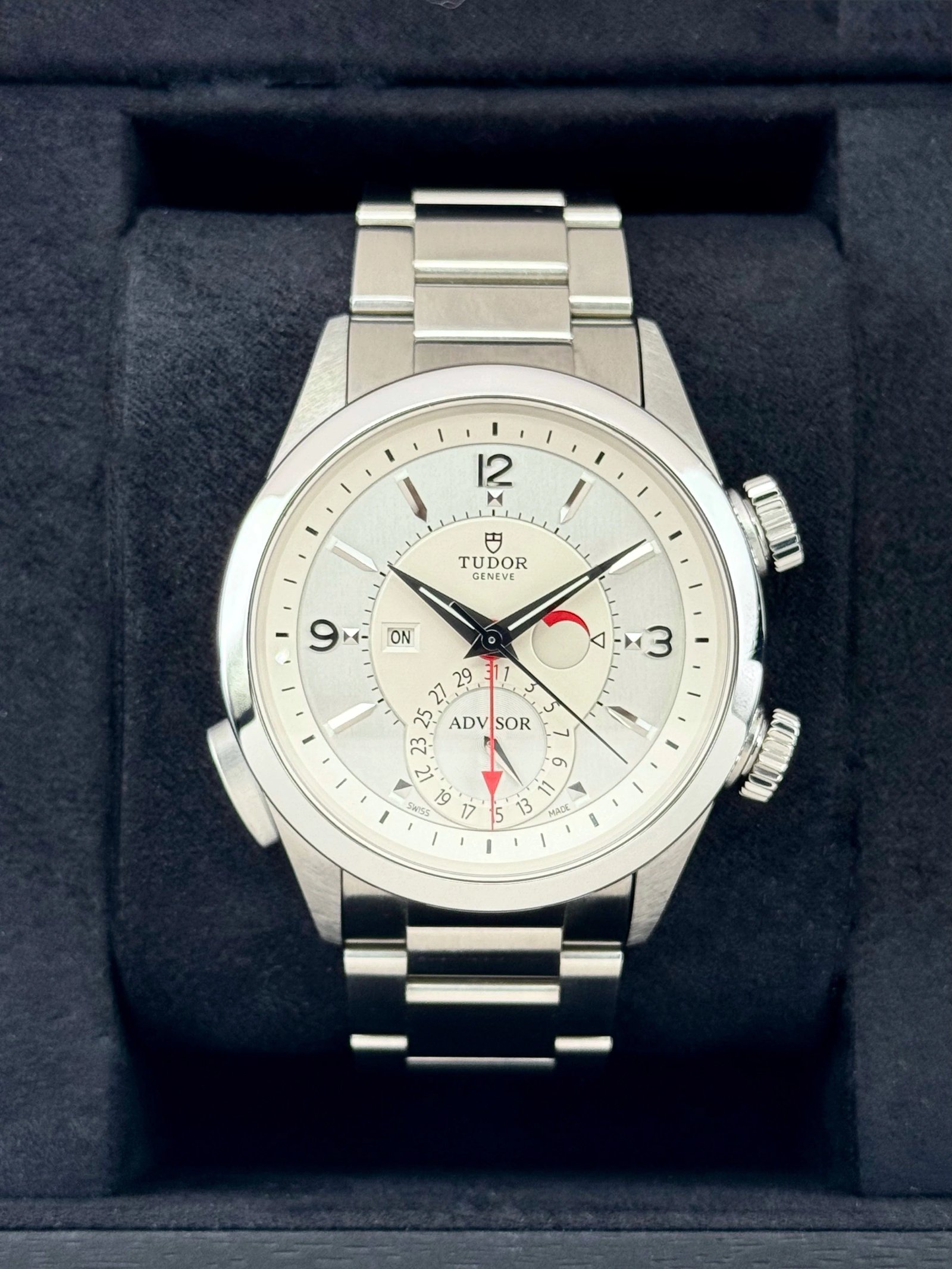Tudor Heritage Advisor 42mm 79620T Stainless Steel White Dial