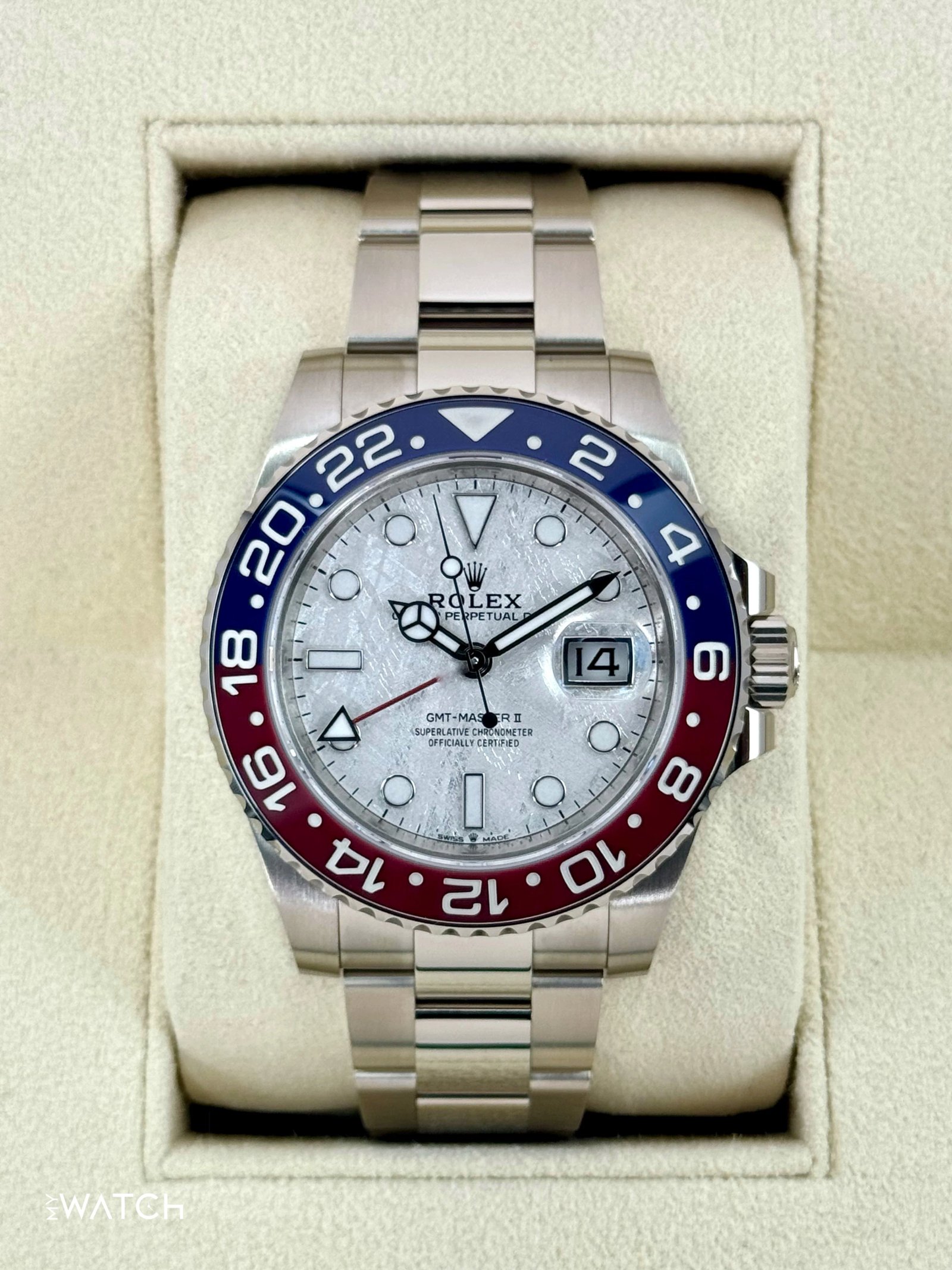 2022 Rolex GMT-Master II "Pepsi" 40mm 126719BLRO Meteorite Dial