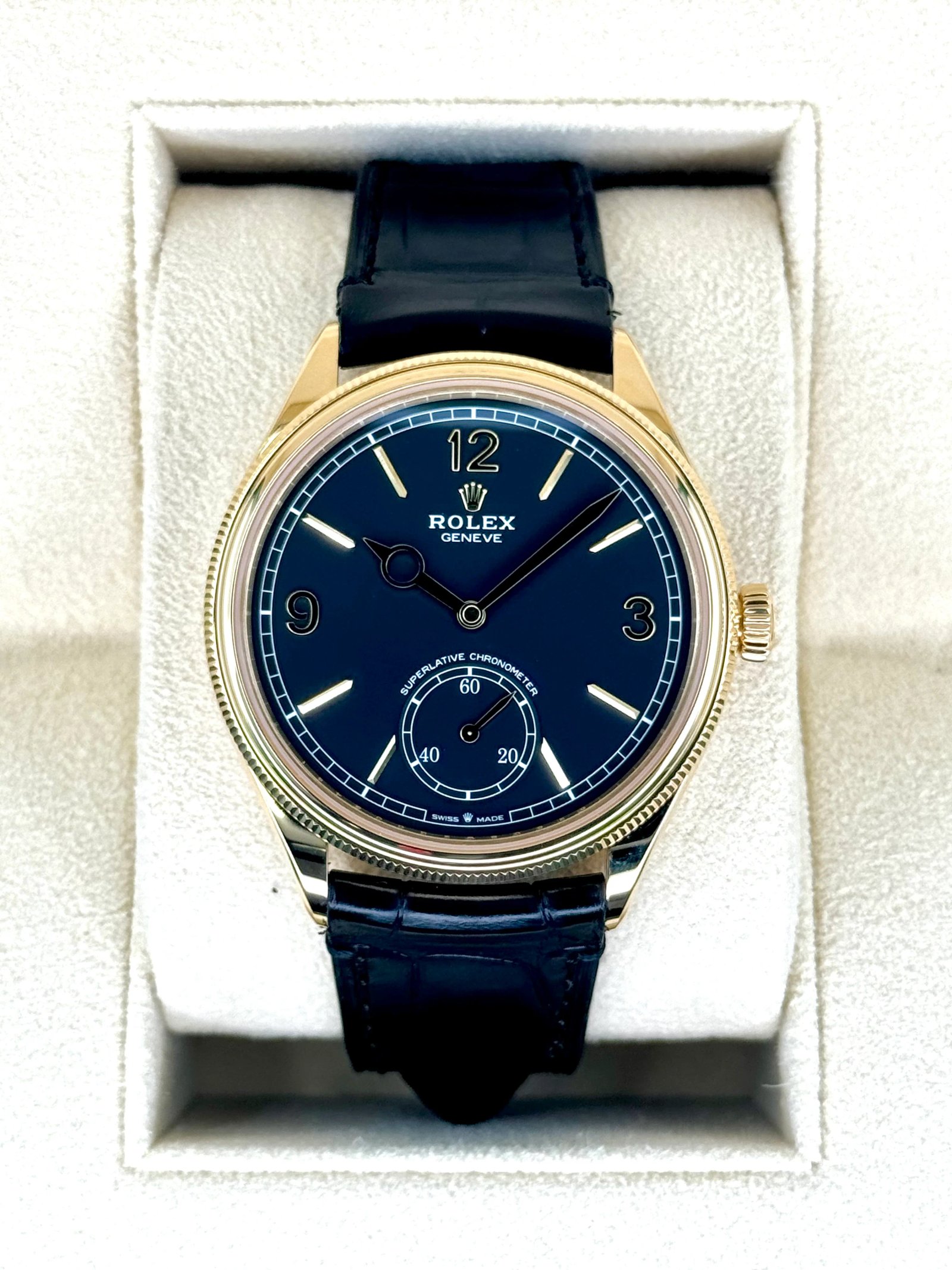 NEW 2025 Rolex 1908 39mm 52508 Yellow Gold Black Dial