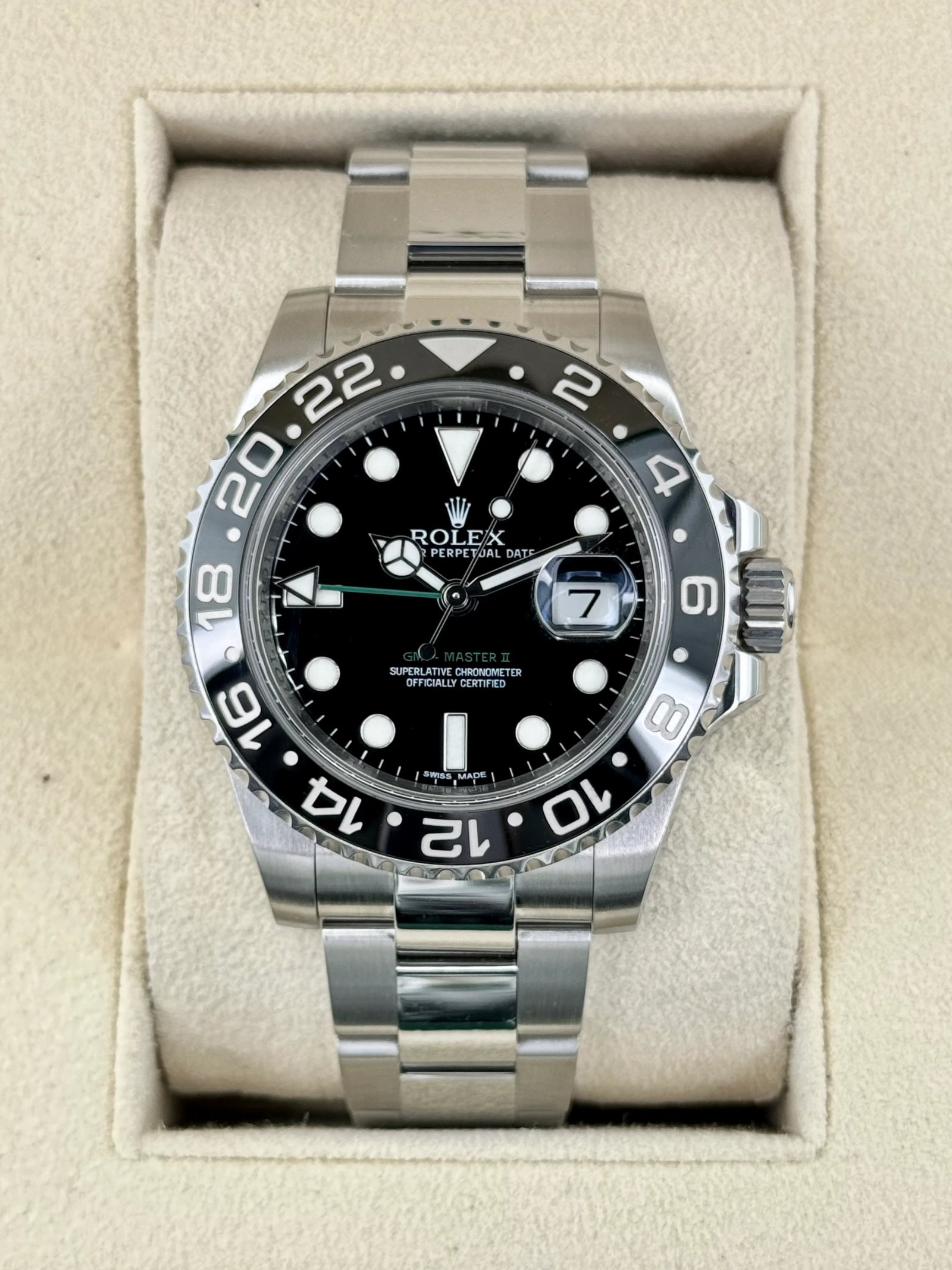 2012 Rolex GMT-Master II 40mm 116710LN Stainless Steel Black Dial