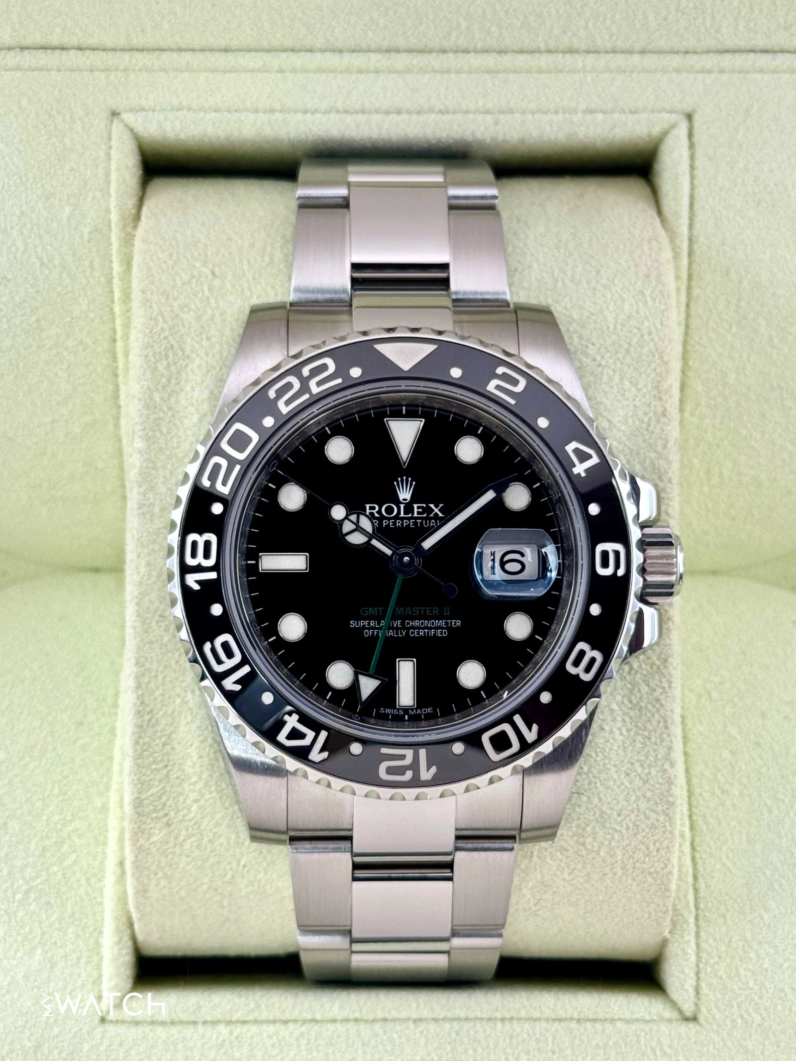 2011 Rolex GMT-Master II 40mm 116710LN Stainless Steel Black Dial