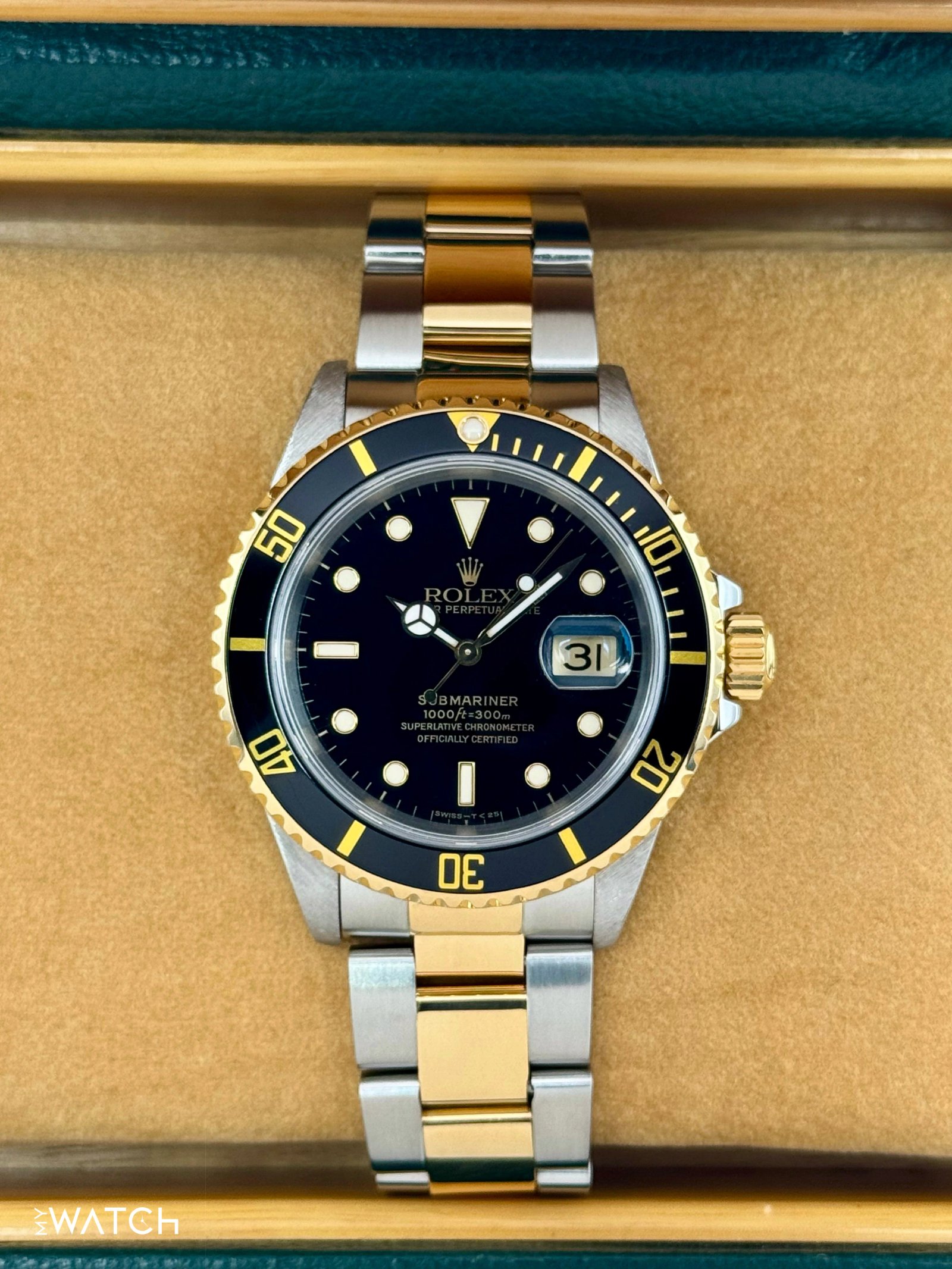 1991 Rolex Submariner 40mm 16613LN Two-Tone Black Dial