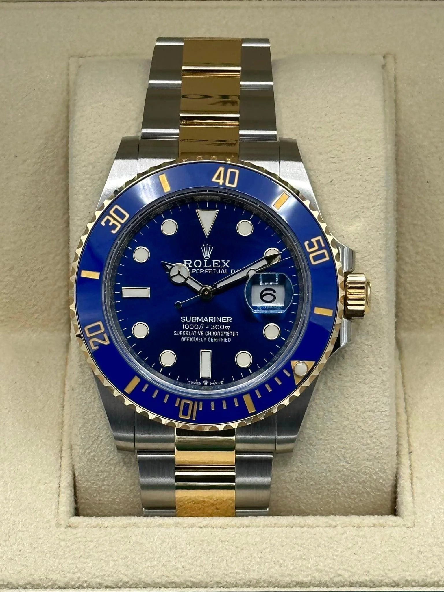 2023 Rolex Submariner "Bluesy" 41mm 126613LB Two-Tone Blue Dial