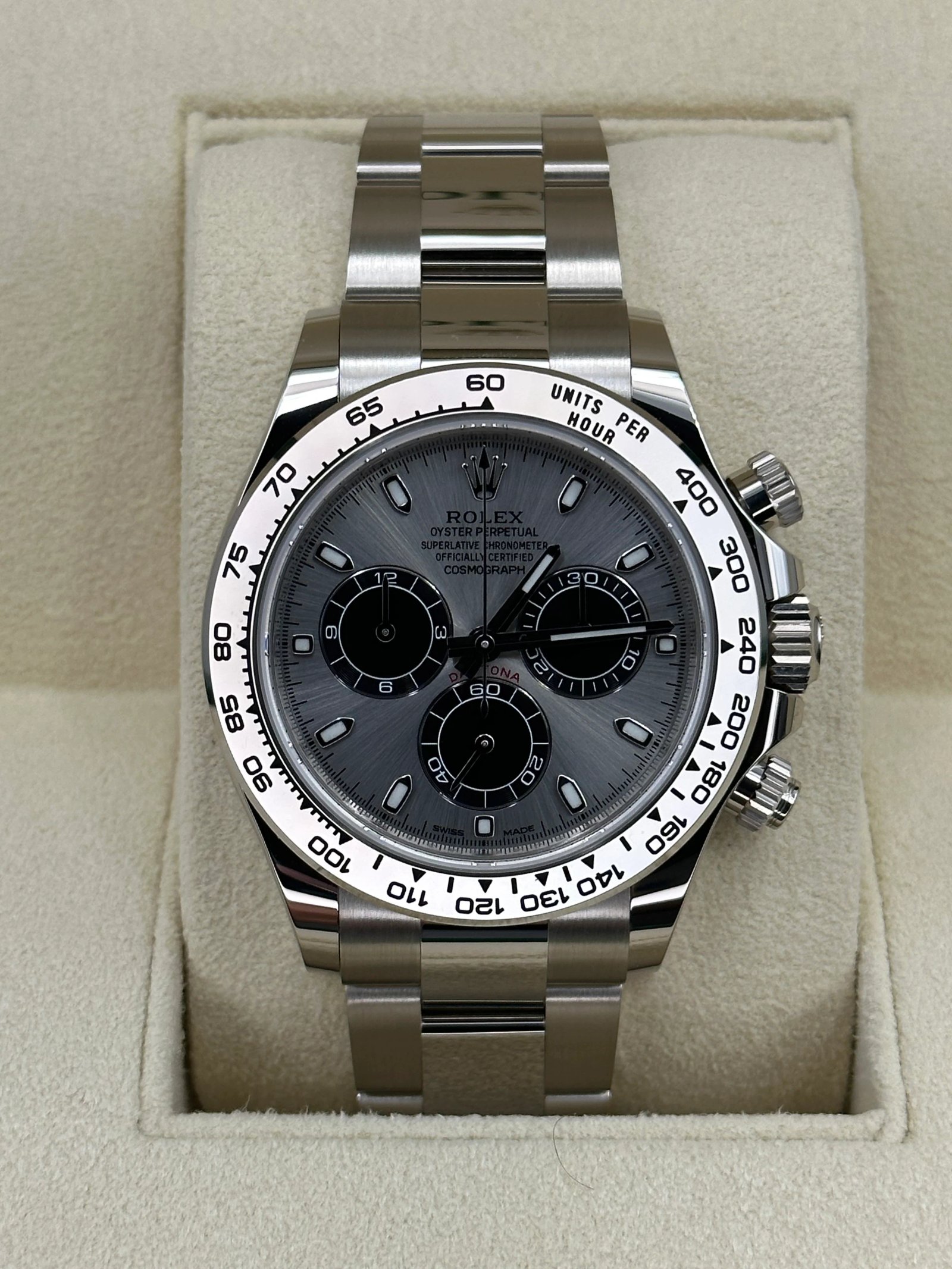 NEW 2023 Rolex Daytona 40mm 116509 White Gold Silver Dial