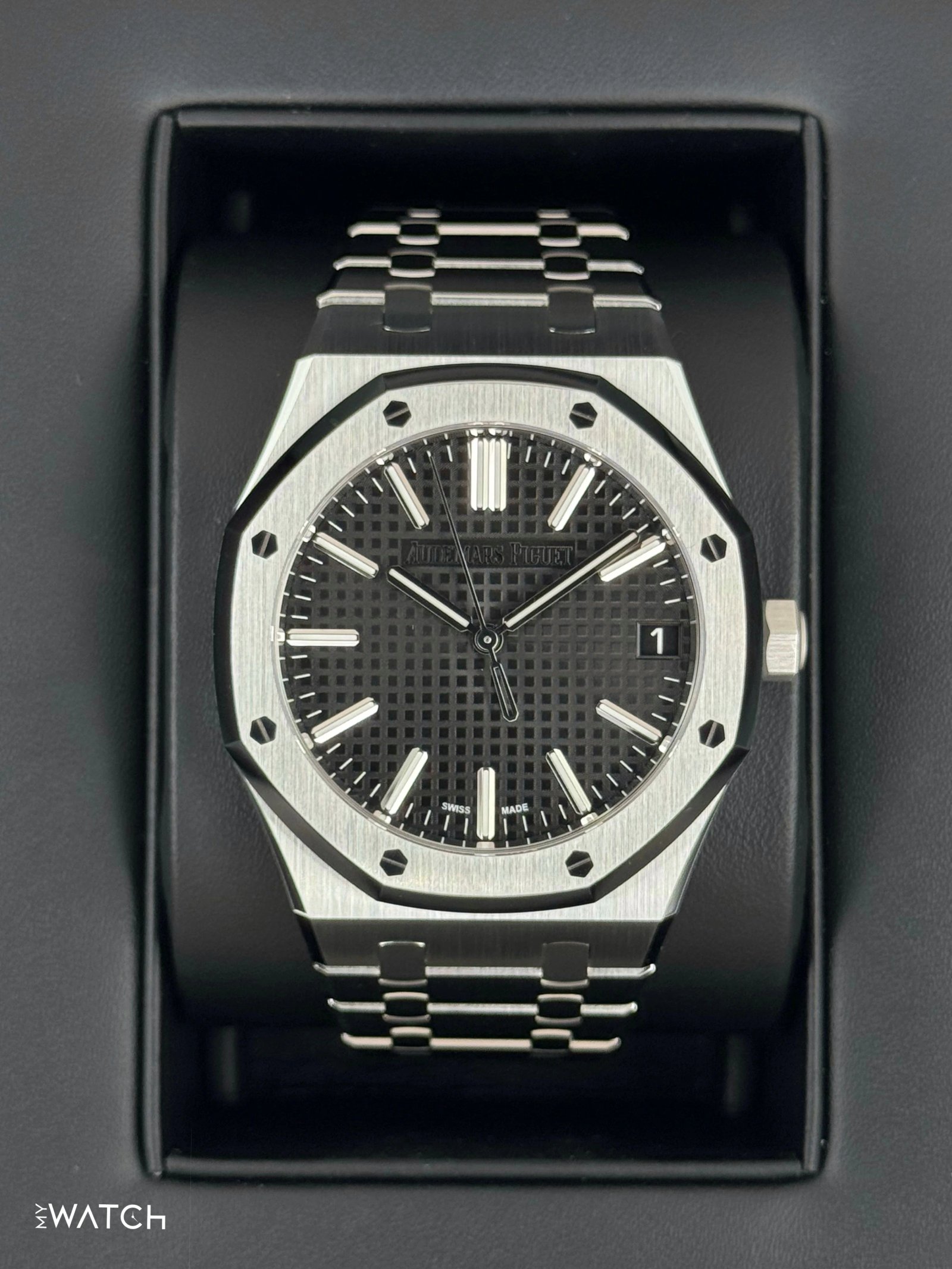 2025 Audemars Piguet  Royal Oak  41mm 15510ST Stainless Steel Black Dial