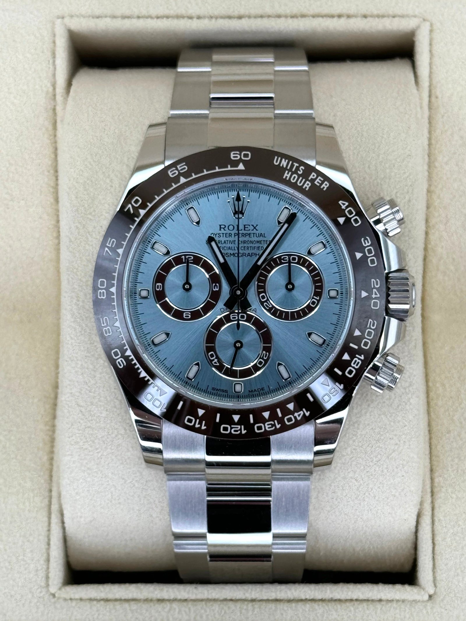 2022 Rolex Daytona 40mm 116506 Platinum Ice Blue Dial