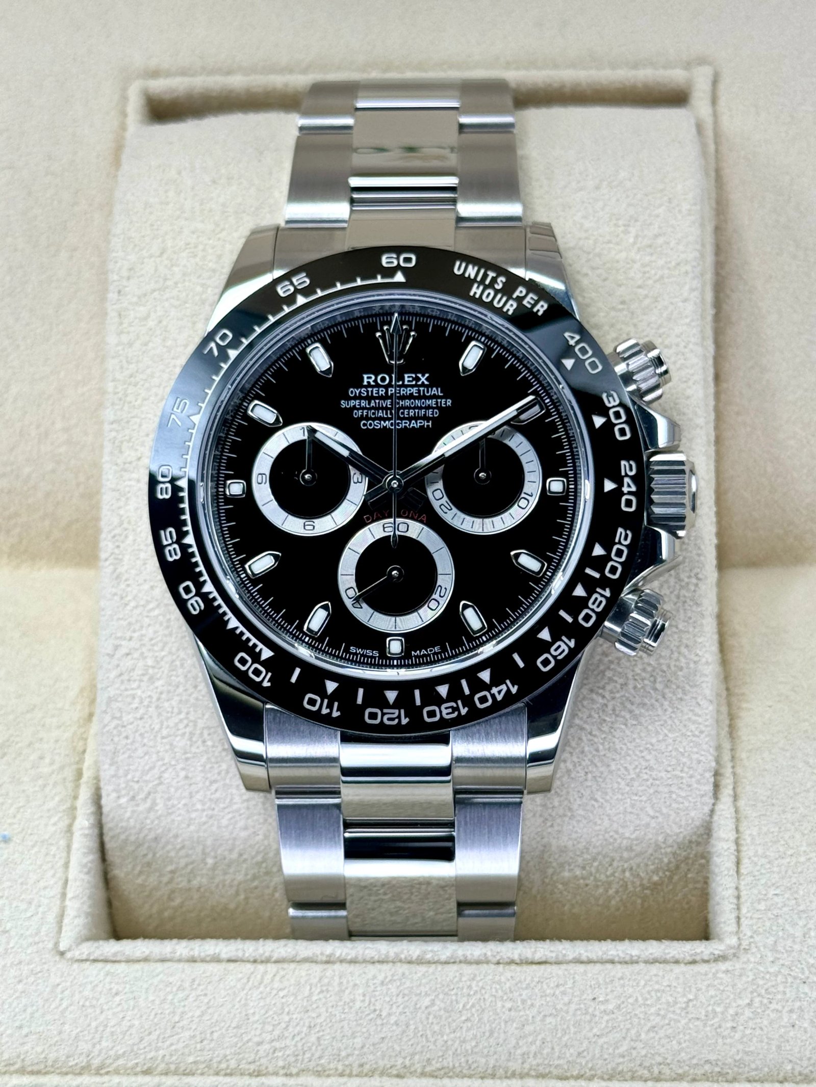 NEW 2022 Rolex Daytona 40mm 116500LN Stainless Steel Black Dial