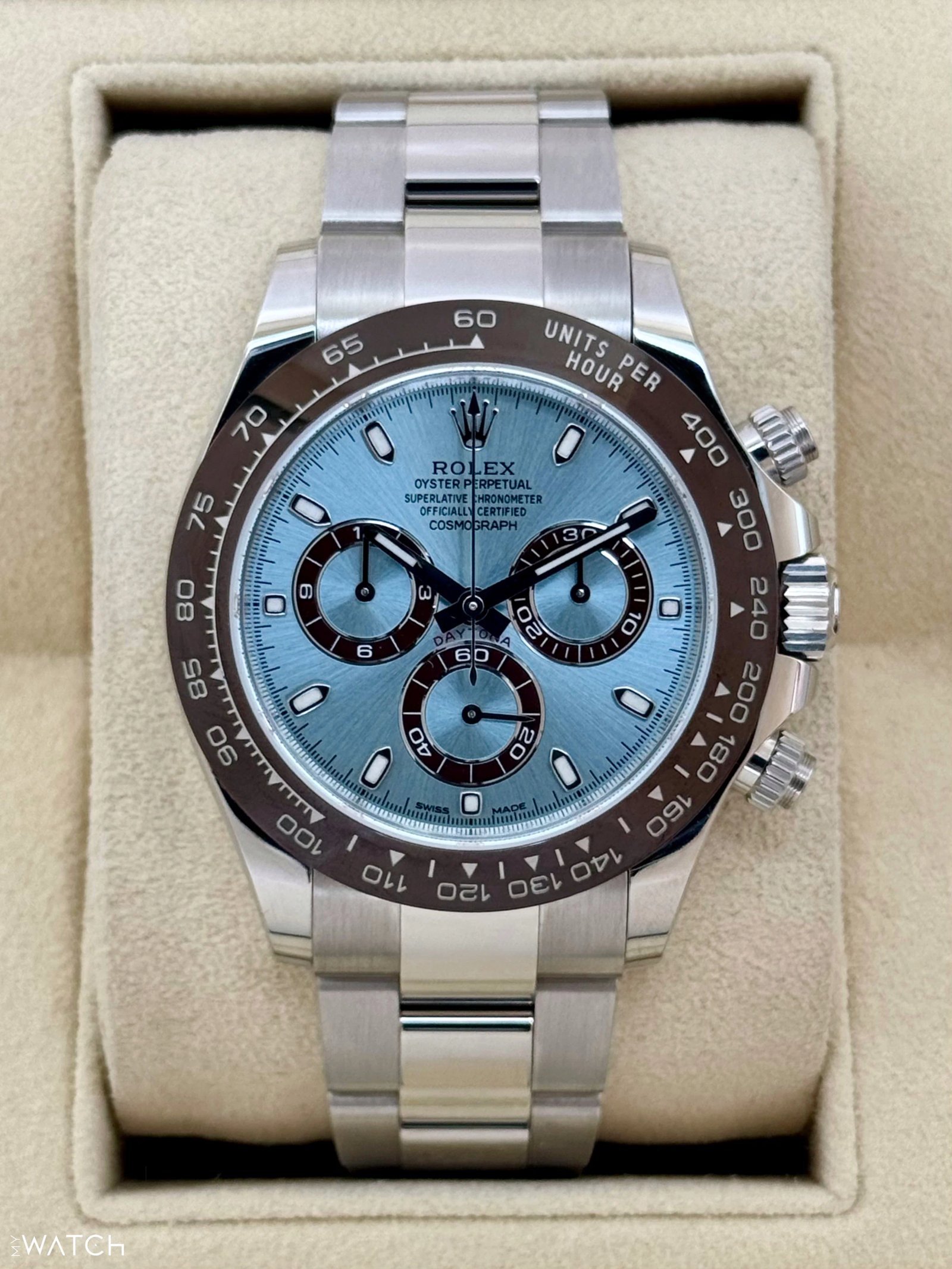 2018 Rolex Daytona 40mm 116506 Platinum Ice Blue Dial