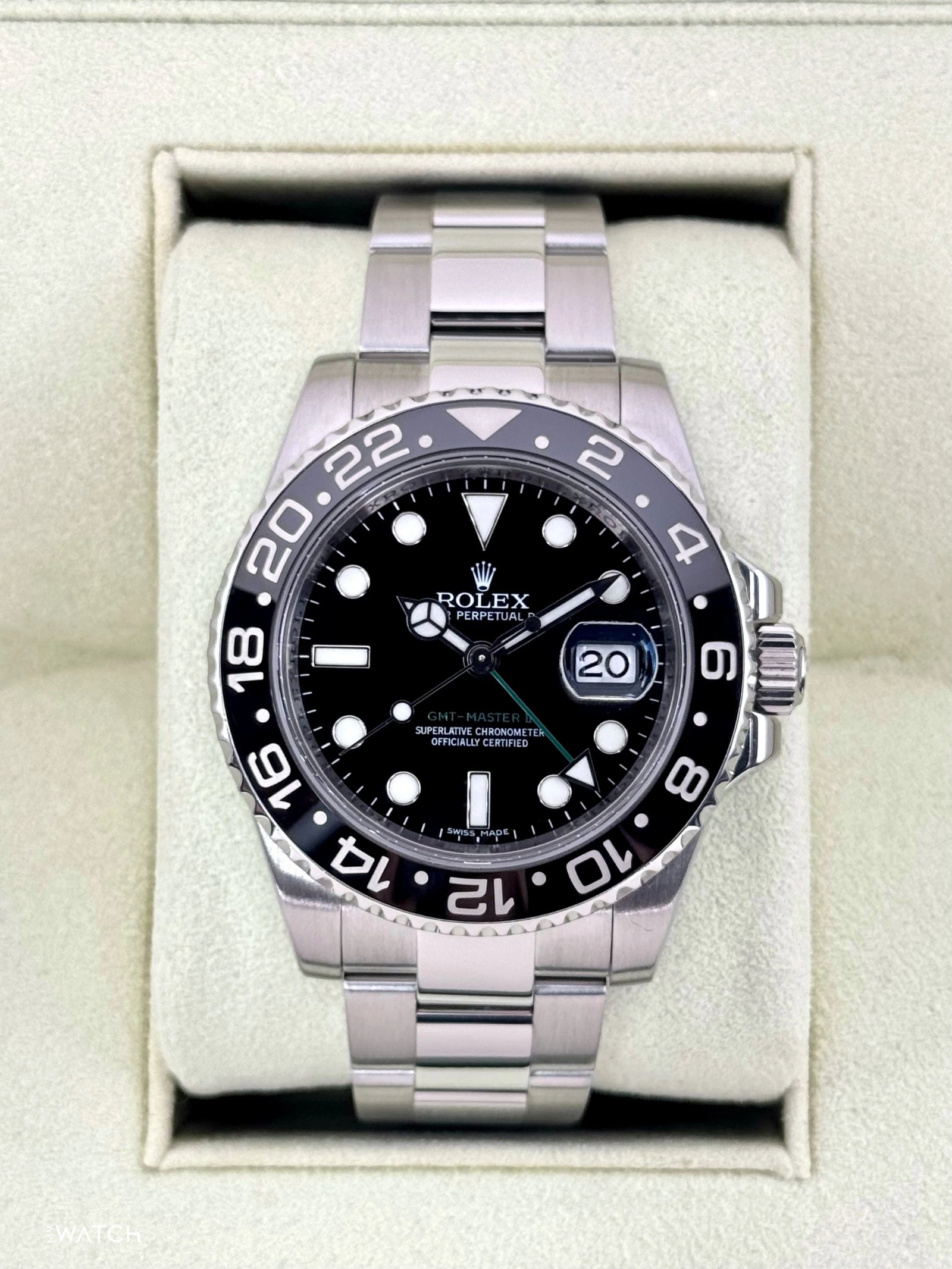 2011 Rolex GMT-Master II 40mm 116710LN Stainless Steel Black Dial