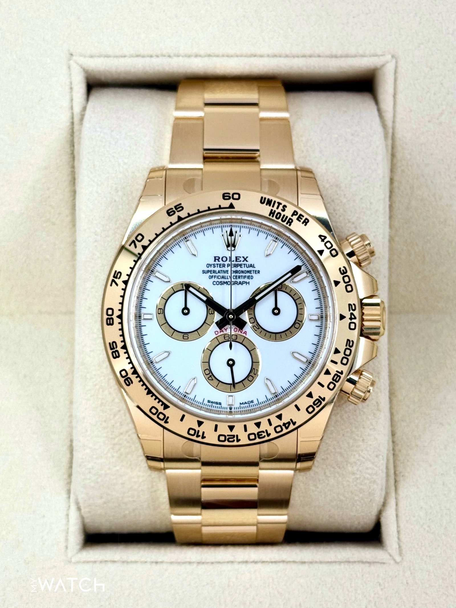 NEW 2025 Rolex Daytona 40mm 126508 18K Yellow Gold White Dial