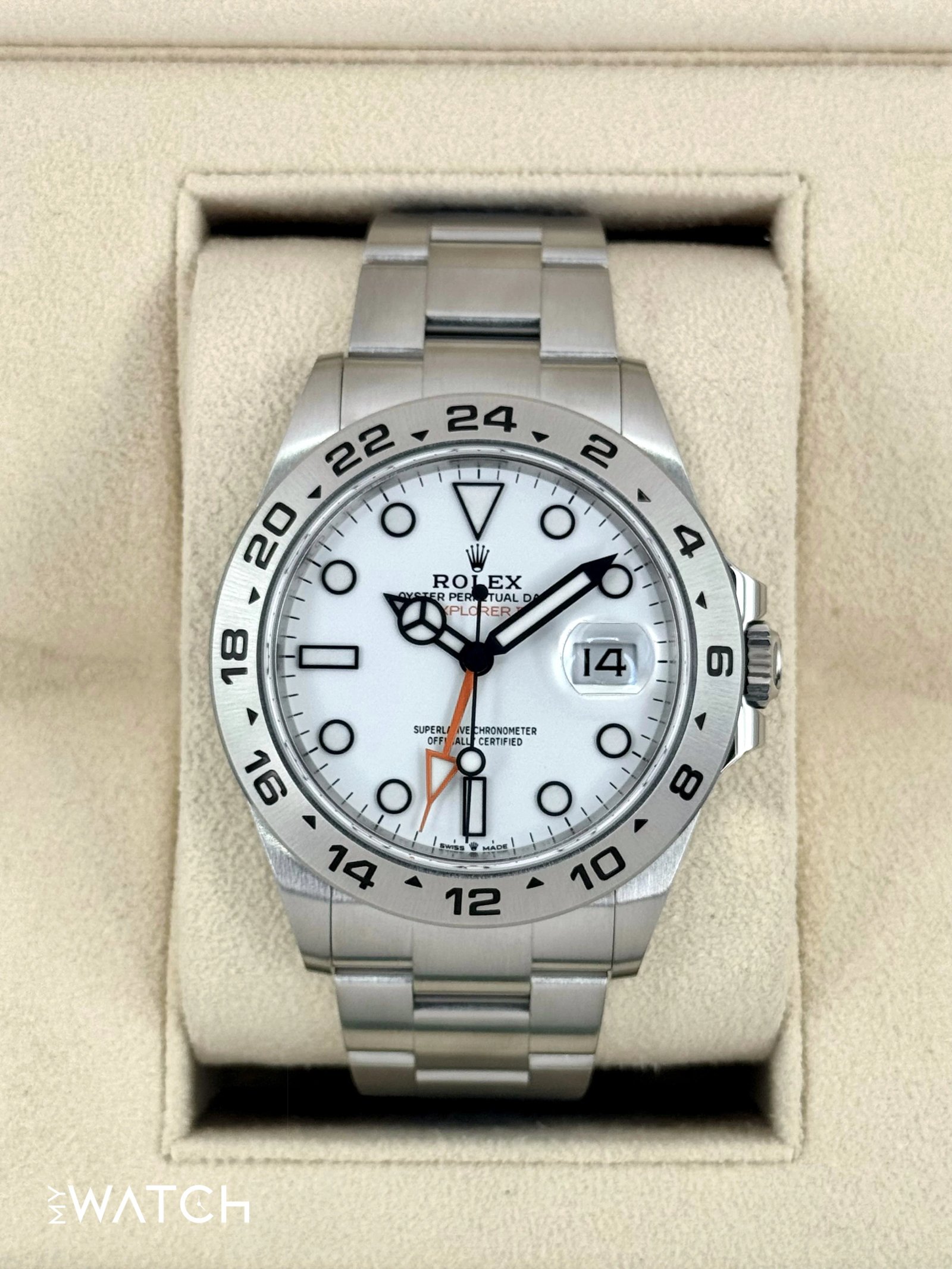 2023 Rolex Explorer II 42mm 226570 Polar White Dial
