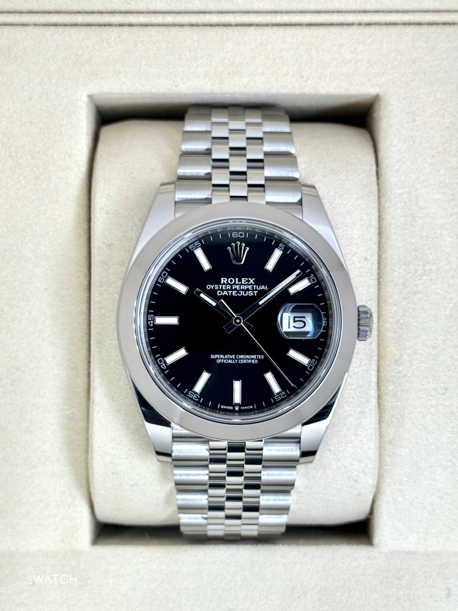 NEW 2025 Rolex Datejust 41mm 126300 Stainless Steel Jubilee Black Dial