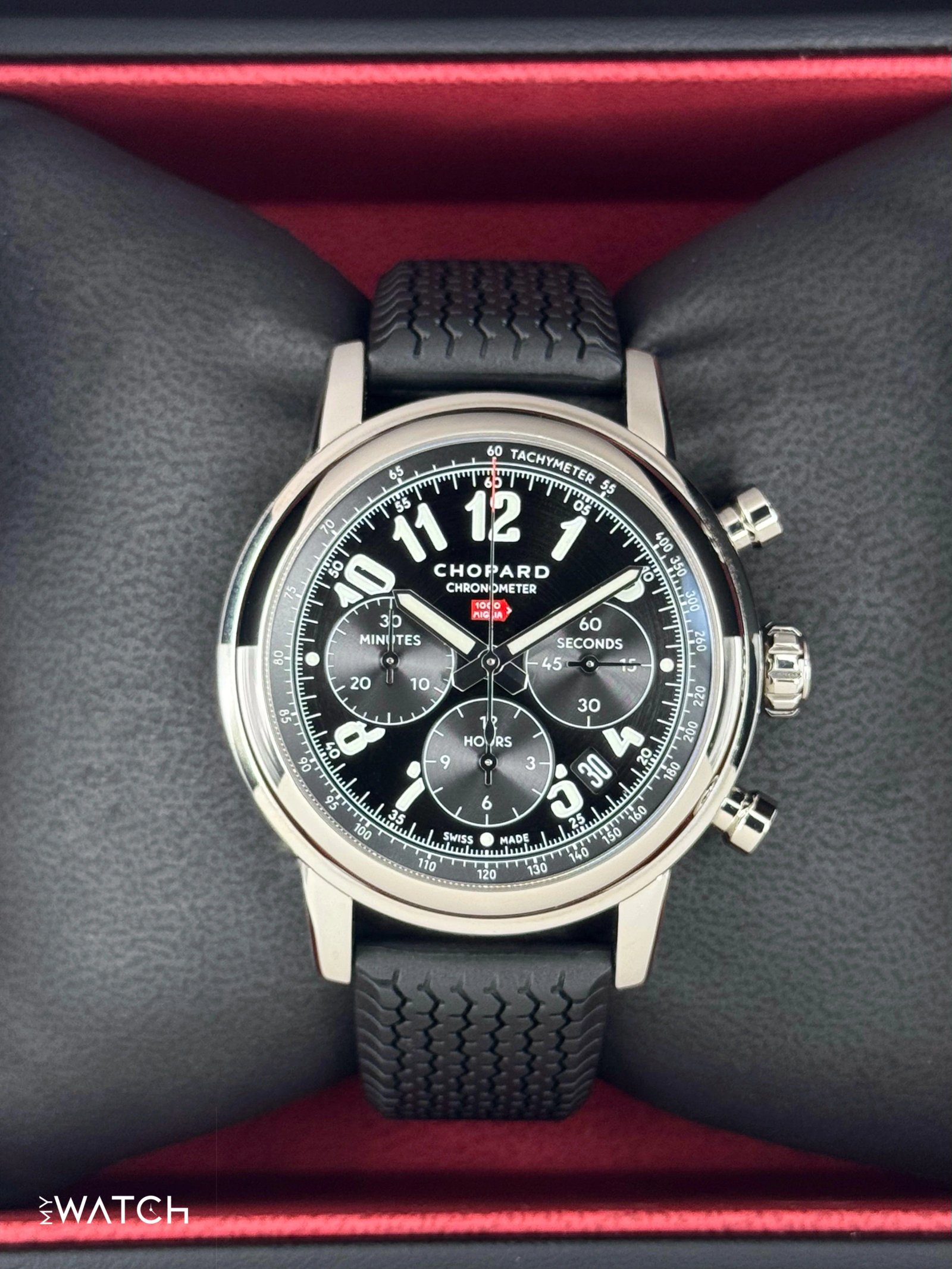 2023 Chopard Mille Miglia Chronograph 42mm 168589-3002 Black Dial
