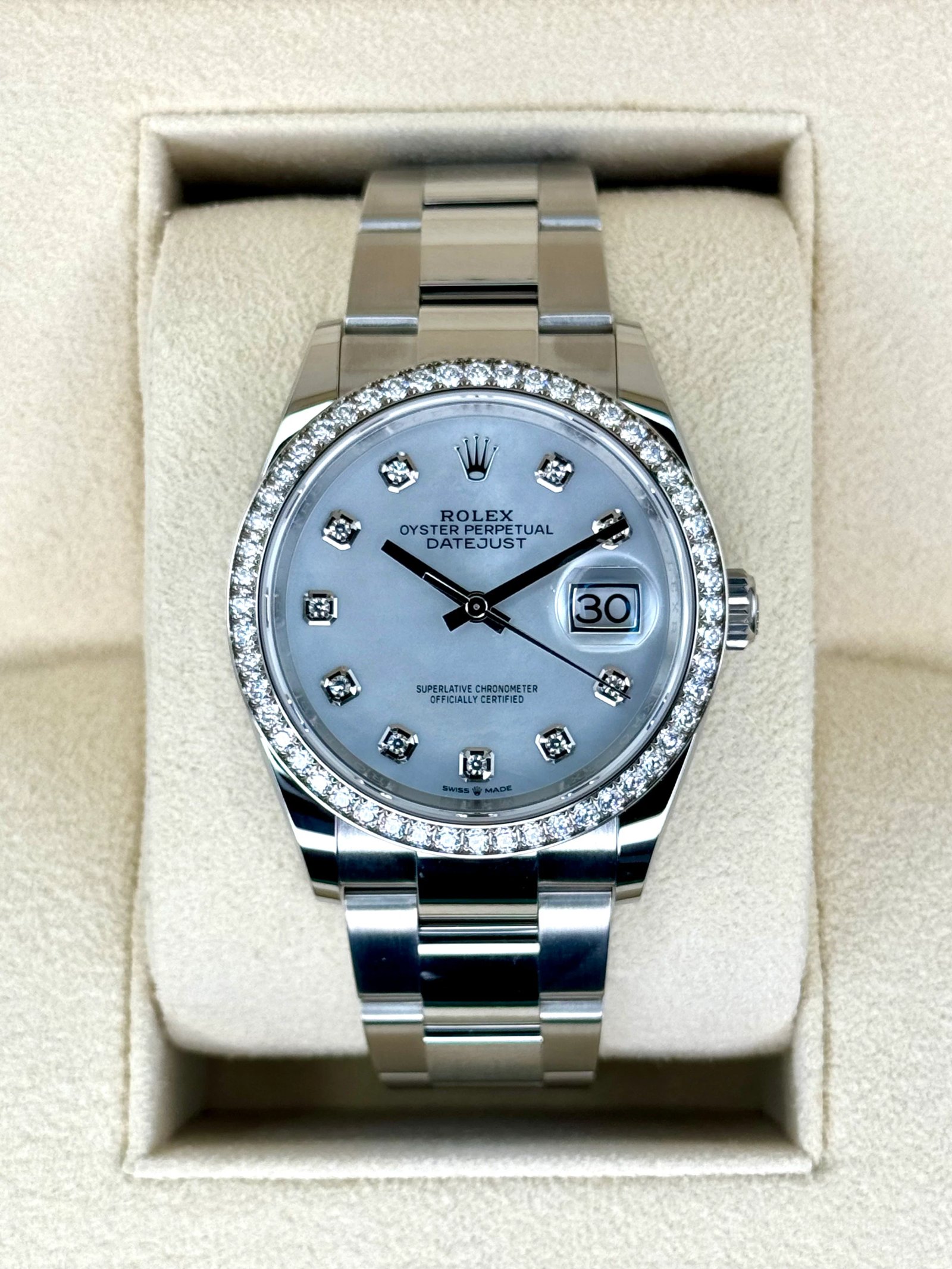 NEW 2024 Rolex Datejust 36mm 126284RBR MOP Diamond Dial