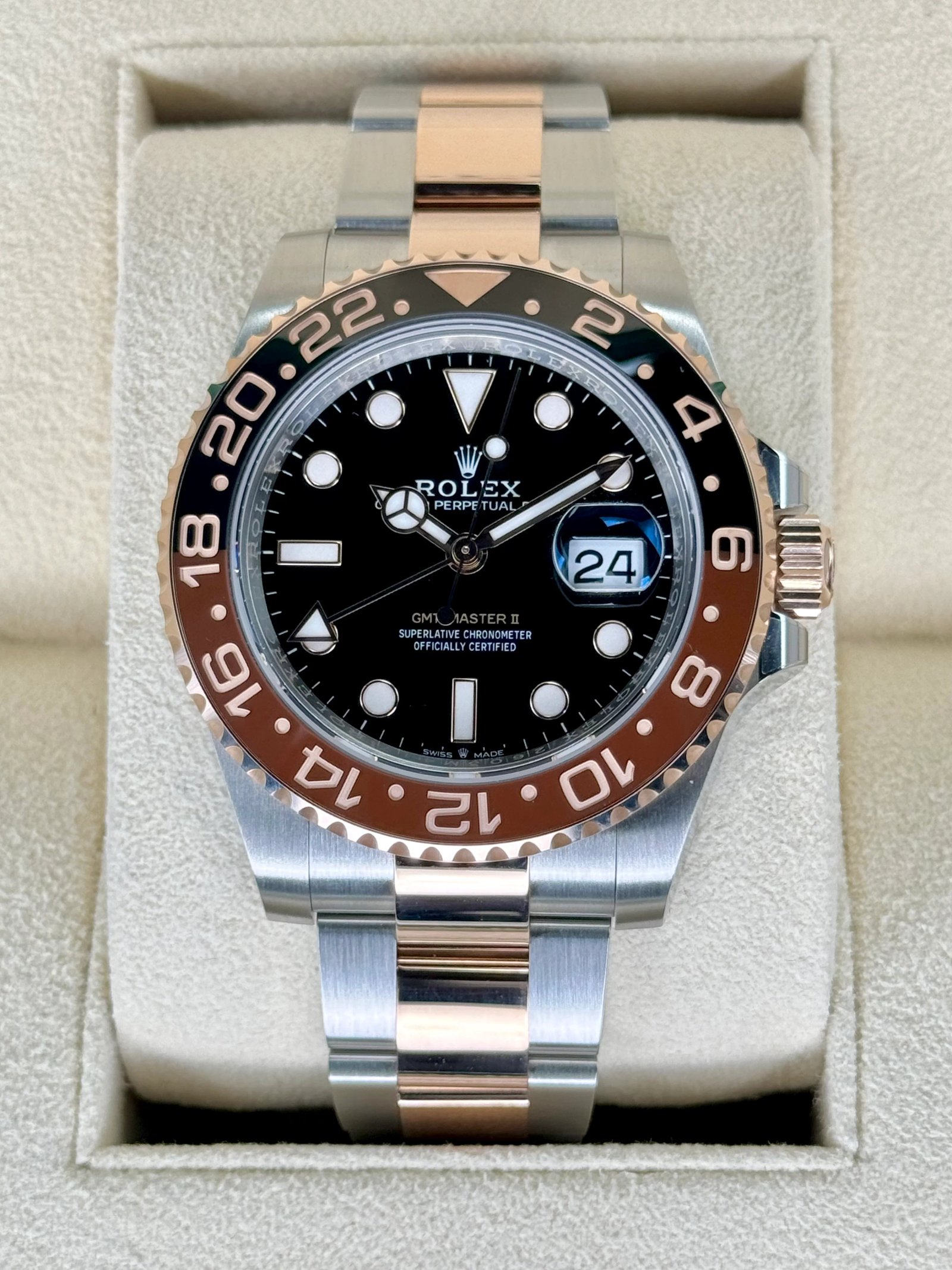 NEW 2022 Rolex GMT-Master II "Rootbeer" 40mm 126711CHNR Two-Tone