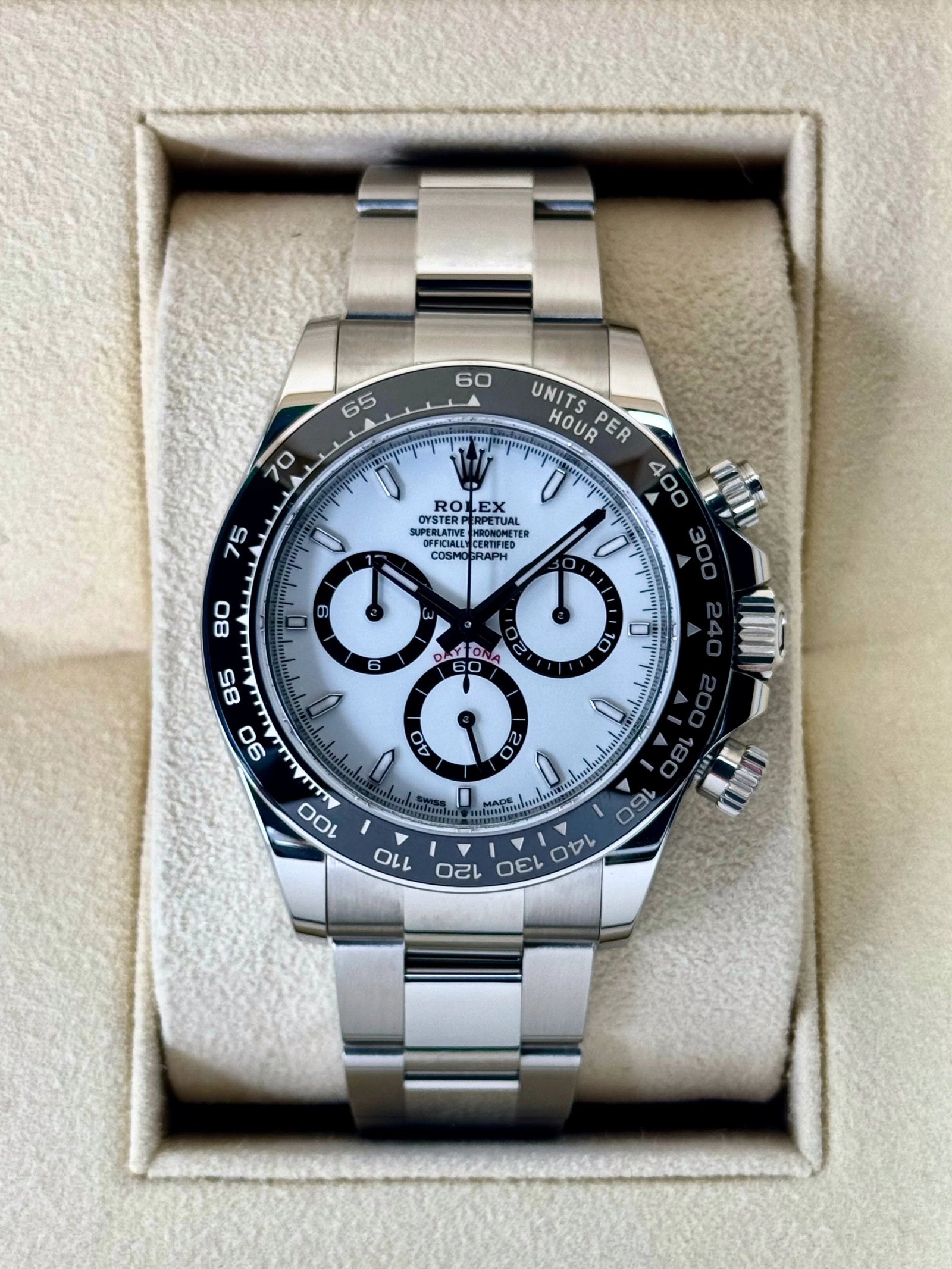 NEW 2024 Rolex Daytona 40mm 126500LN Stainless Steel Panda Dial