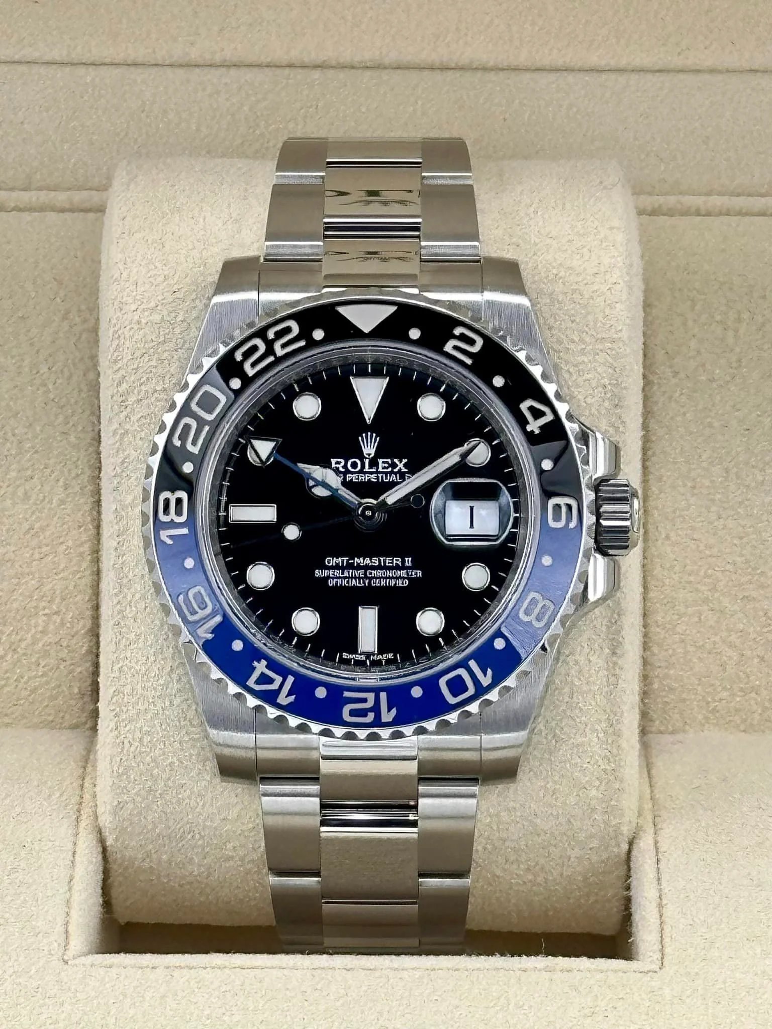 2018 Rolex GMT Master II "Batman" 40mm 116710BLNR Oyster