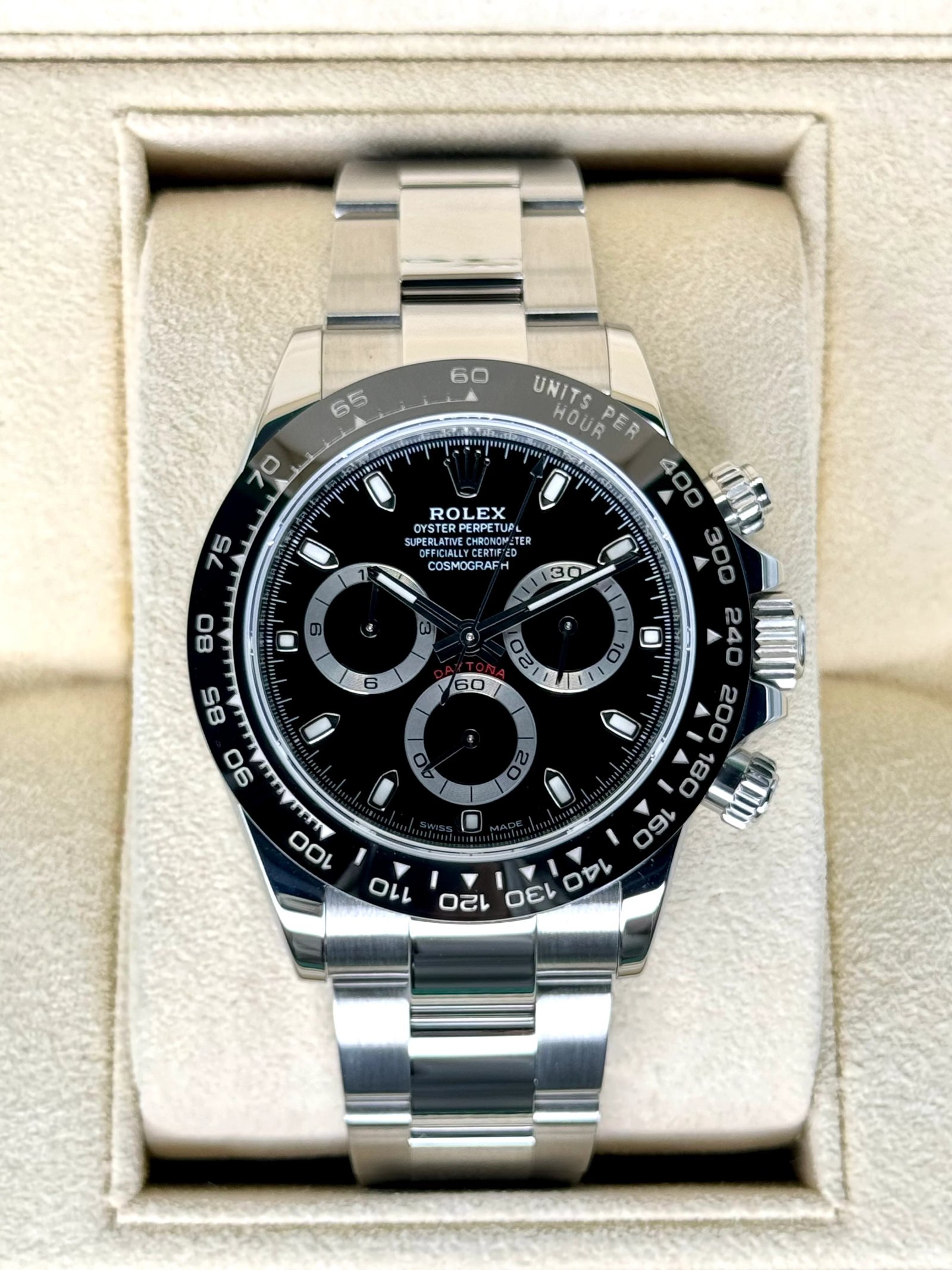 Rolex Daytona 40mm 116500LN Stainless Steel Black Dial