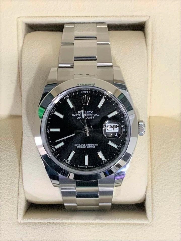 2021 Rolex Datejust 41mm 126300 Oyster Black Dial