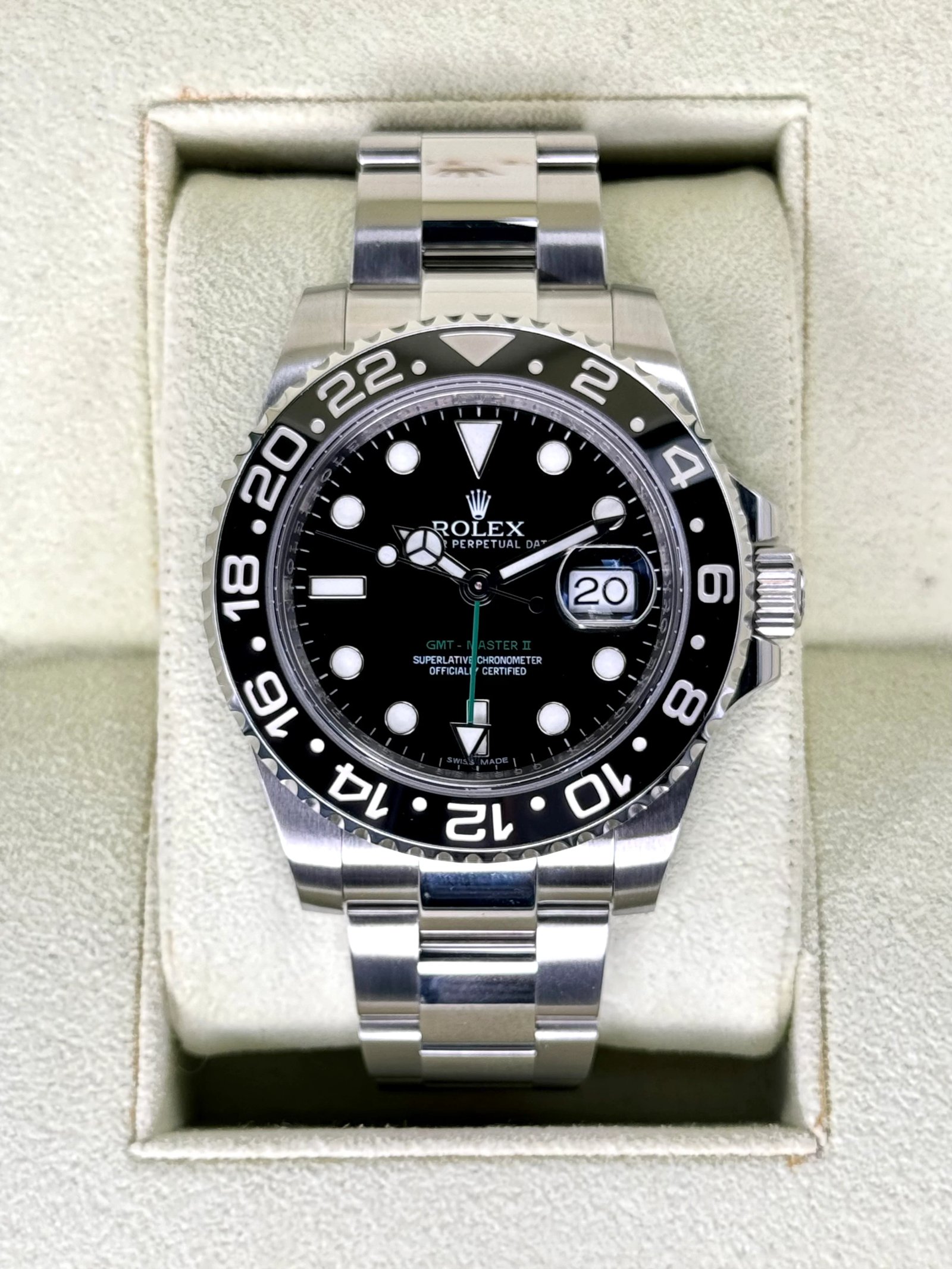 2012 Rolex GMT-Master II 40mm 116710LN Stainless Steel Black Dial