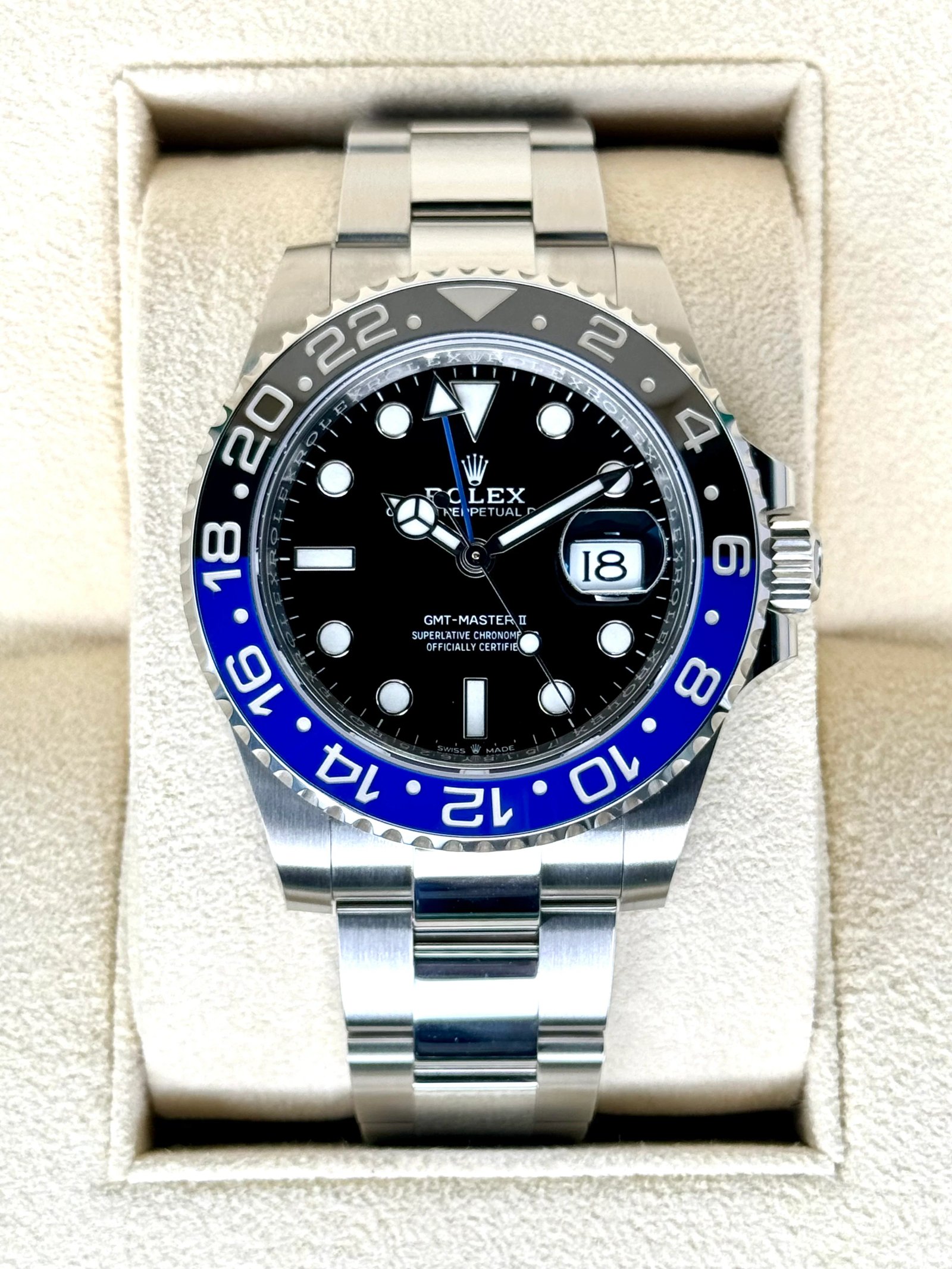 NEW 2024 Rolex GMT-Master II "Batman" 40mm 126710BLNR Oyster
