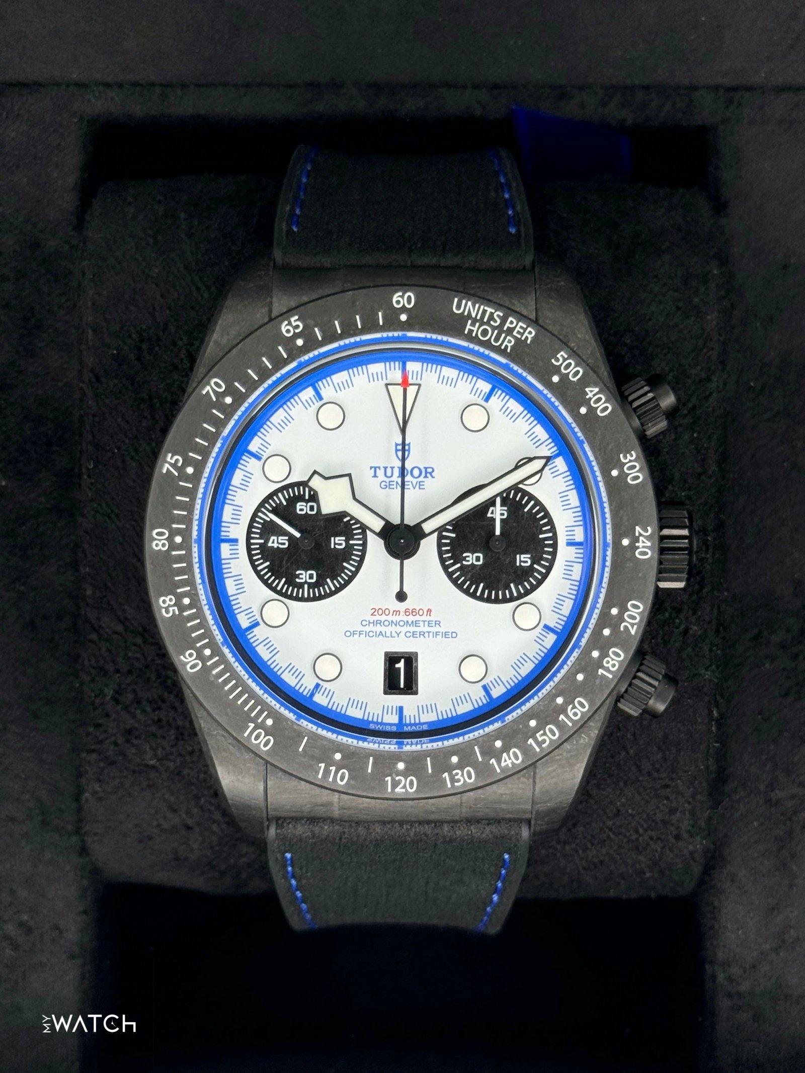 NEW 2025 Tudor Black Bay 25 42mm 79377KN Black Carbon White Dial