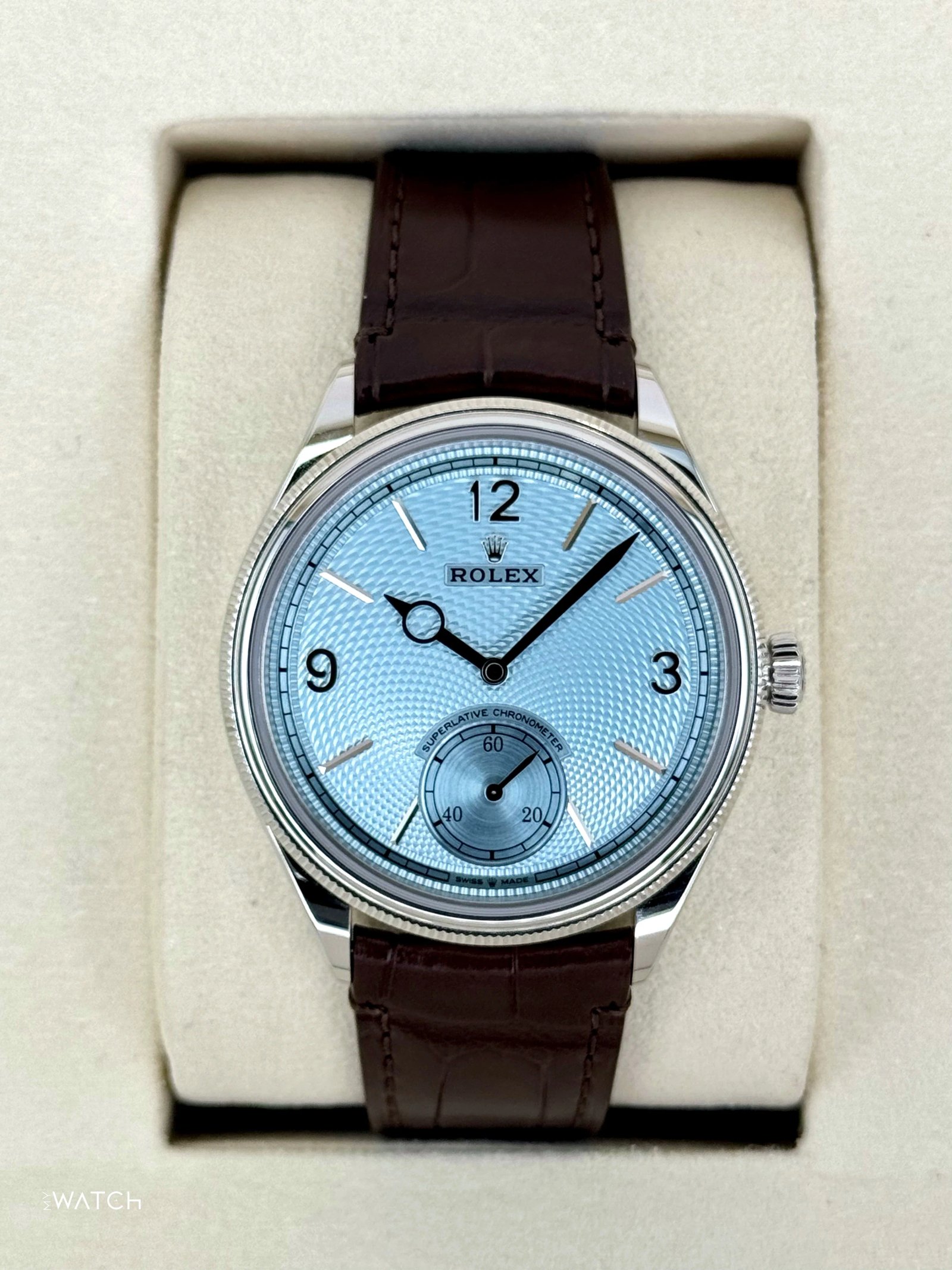 NEW 2025 Rolex 1908 39mm 52506 Platinum Ice Blue Dial