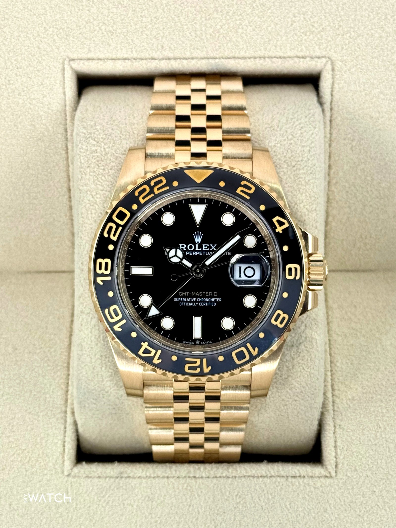 2025 Rolex GMT-Master II 40mm 126718GRNR Jubilee Black Dial