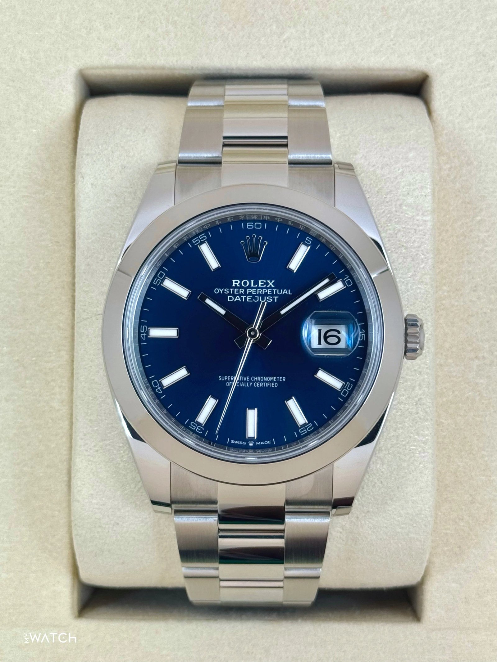 NEW 2025 Rolex Datejust 41mm 126300 Stainless Steel Oyster Blue Dial