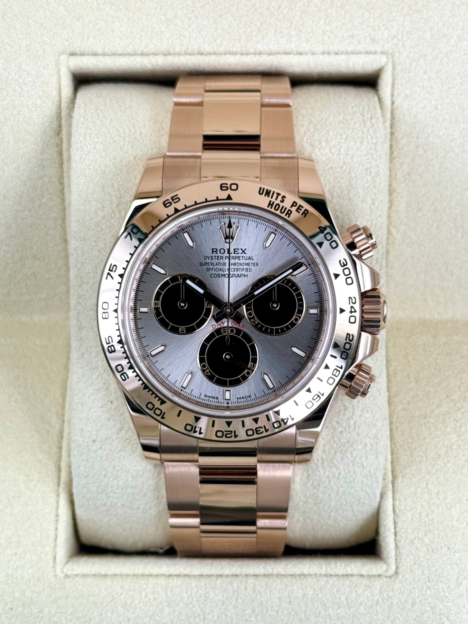 NEW 2025 Rolex Daytona 40mm 126505 Rose Gold Sundust Dial