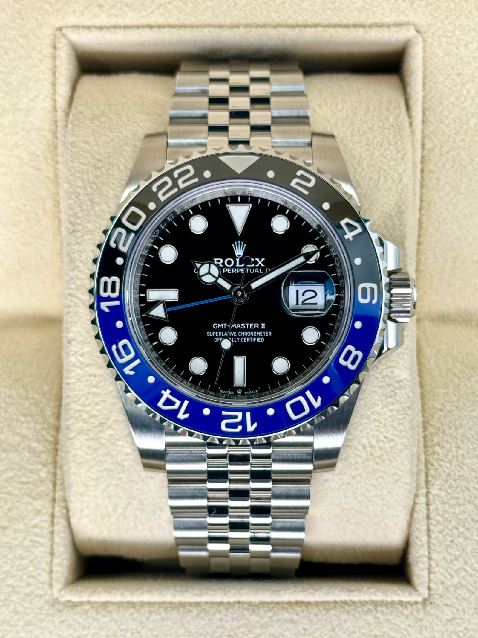 2022 Rolex GMT-Master II "Batgirl" 40mm 126710BLNR Jubilee Black Dial