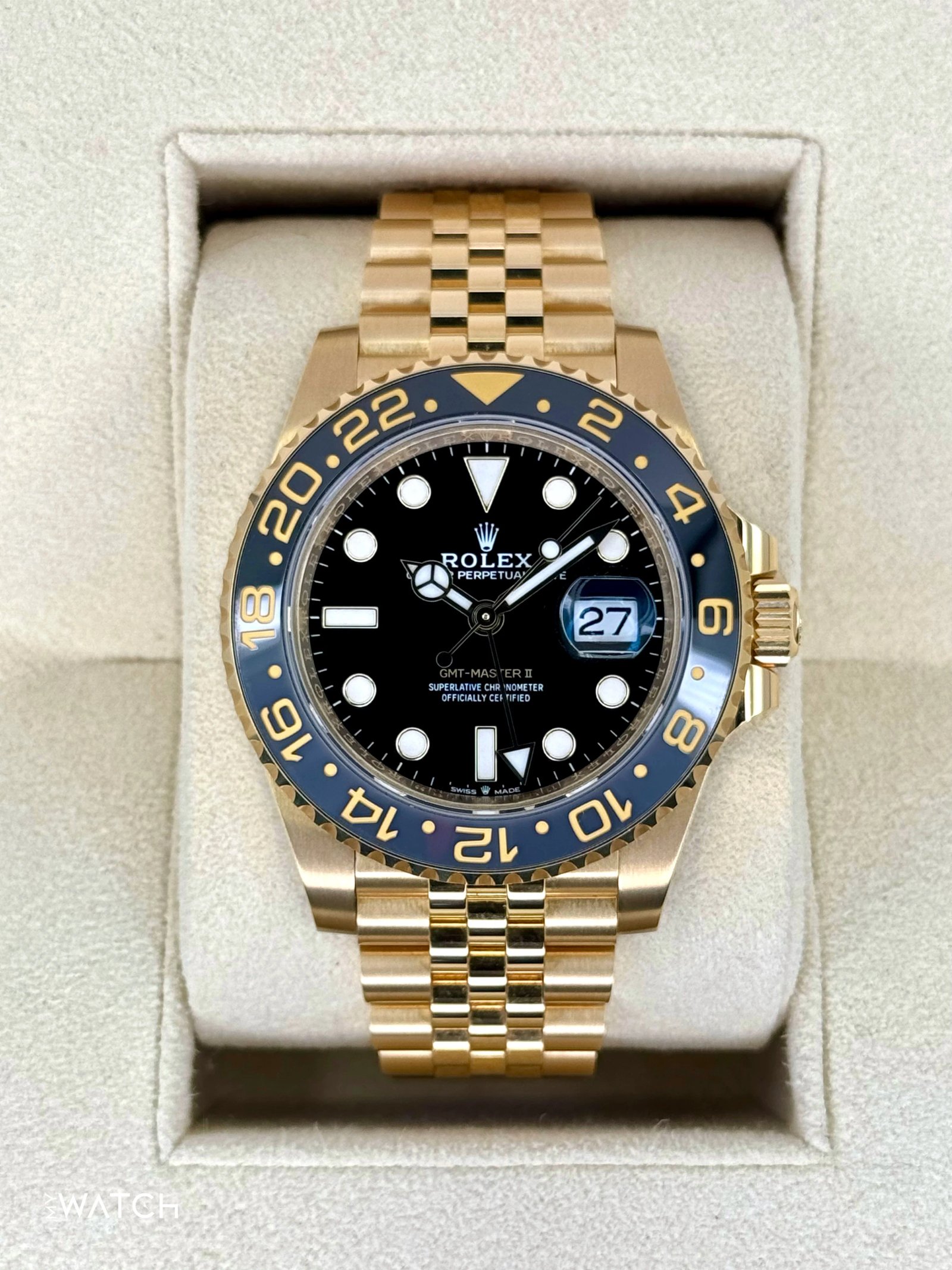 2024 Rolex GMT-Master II 40mm 126718GRNR Jubilee Black Dial