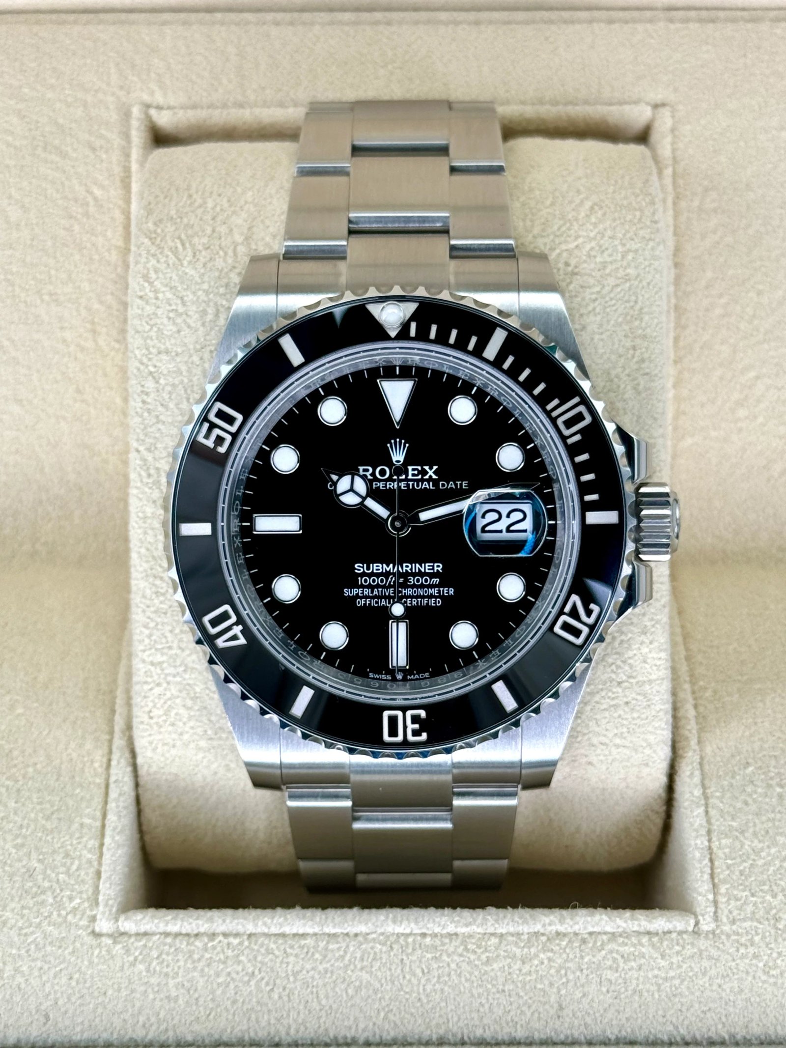 2023 Rolex Submariner 41mm 126610LN Stainless Steel Black Dial