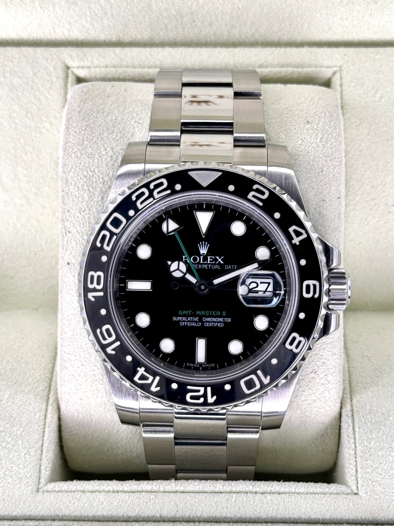 2009 Rolex GMT-Master II 40mm 116710LN Stainless Steel Black Dial
