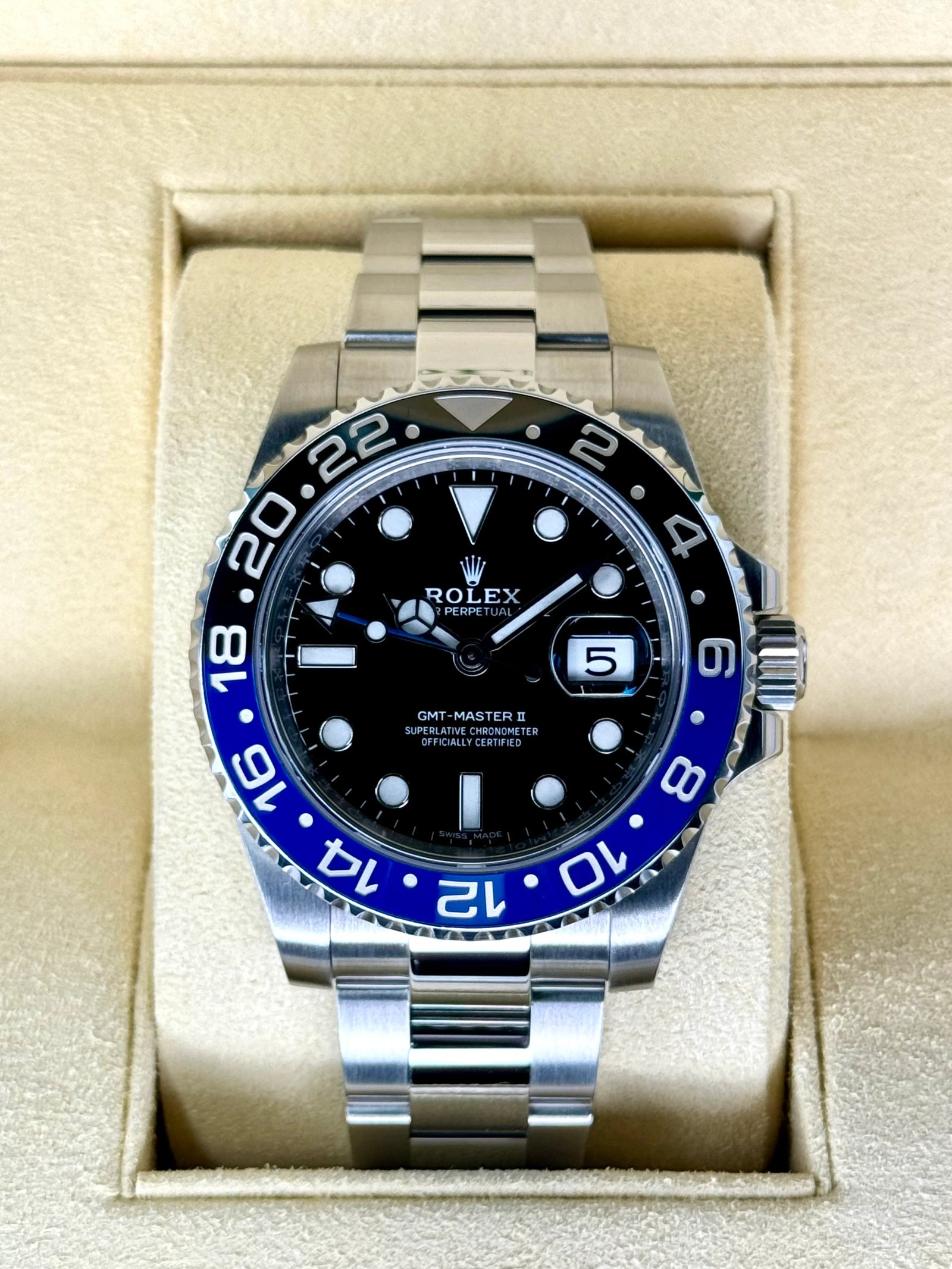 2017 Rolex GMT-Master II "Batman" 40mm 116710BLNR Oyster
