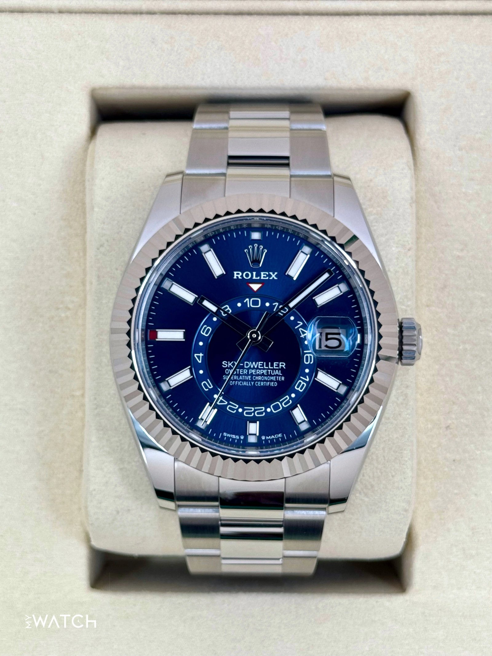 NEW 2025 Rolex Sky-Dweller 42mm 336934 Oyster Blue Dial