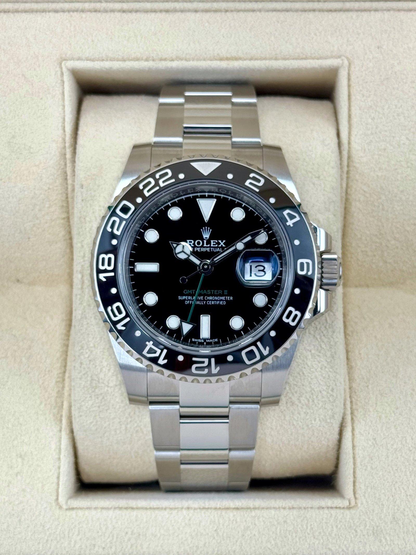 NEW OLD STOCK 2020 Rolex GMT-Master II 40mm 116710LN Black Dial