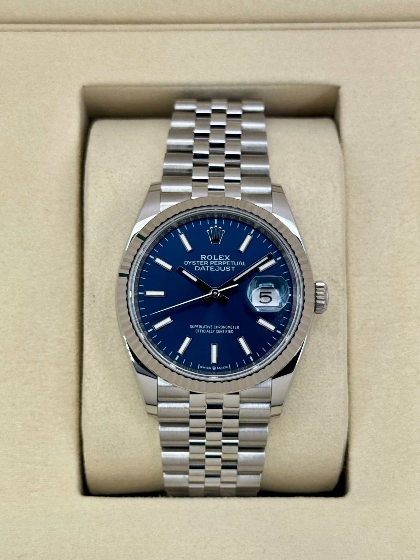 NEW 2025 Rolex Datejust 36mm 126234 Stainless Steel Jubilee Blue Dial