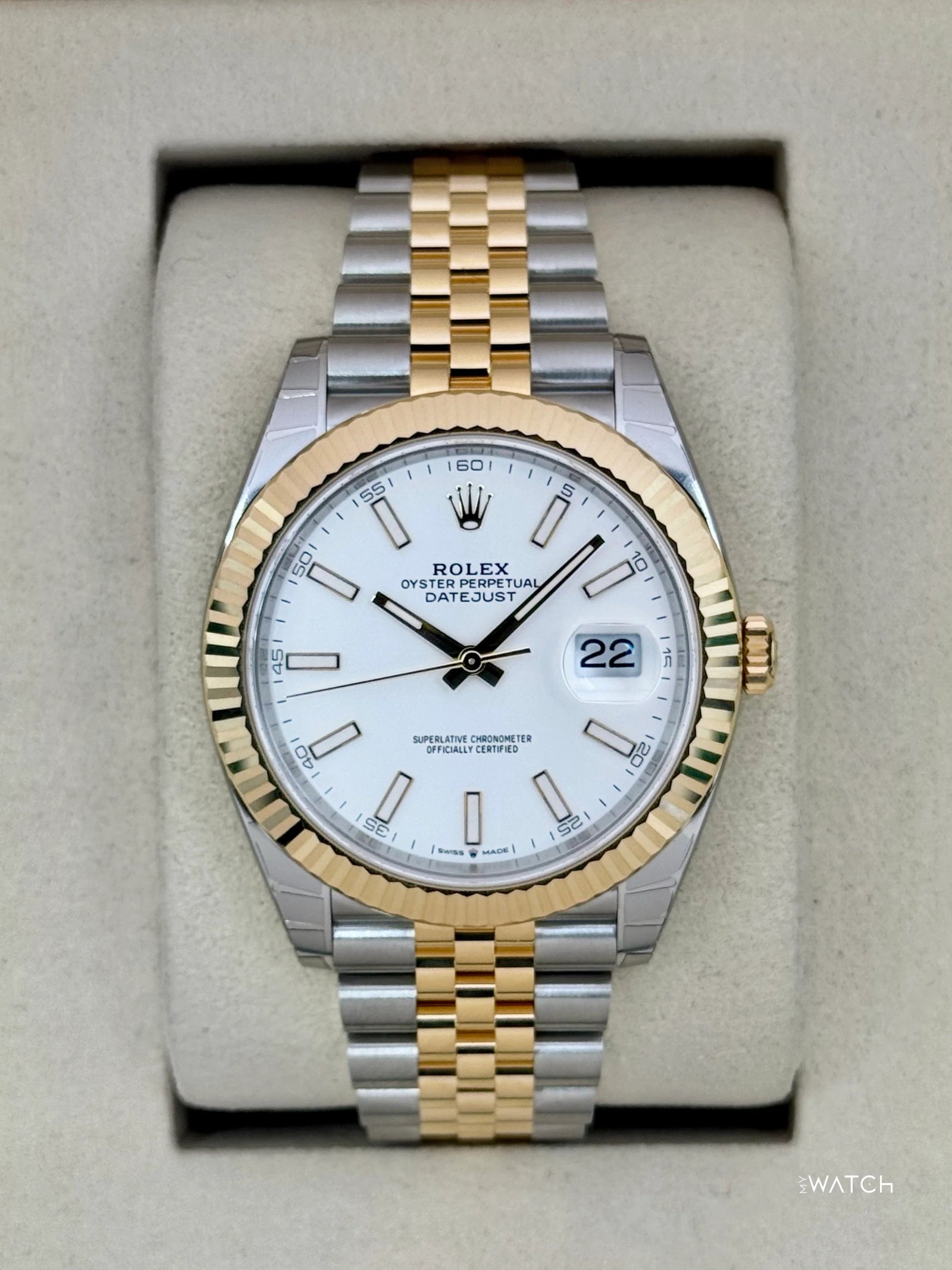 NEW 2025 Rolex Datejust 41mm 126333 Two-Tone Jubilee White Dial (STICKERED)
