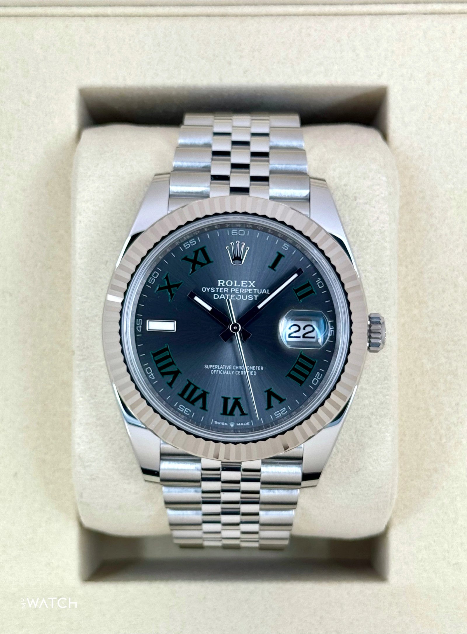 NEW 2025 Rolex Datejust 41mm 126334 Jubilee Wimbledon Dial