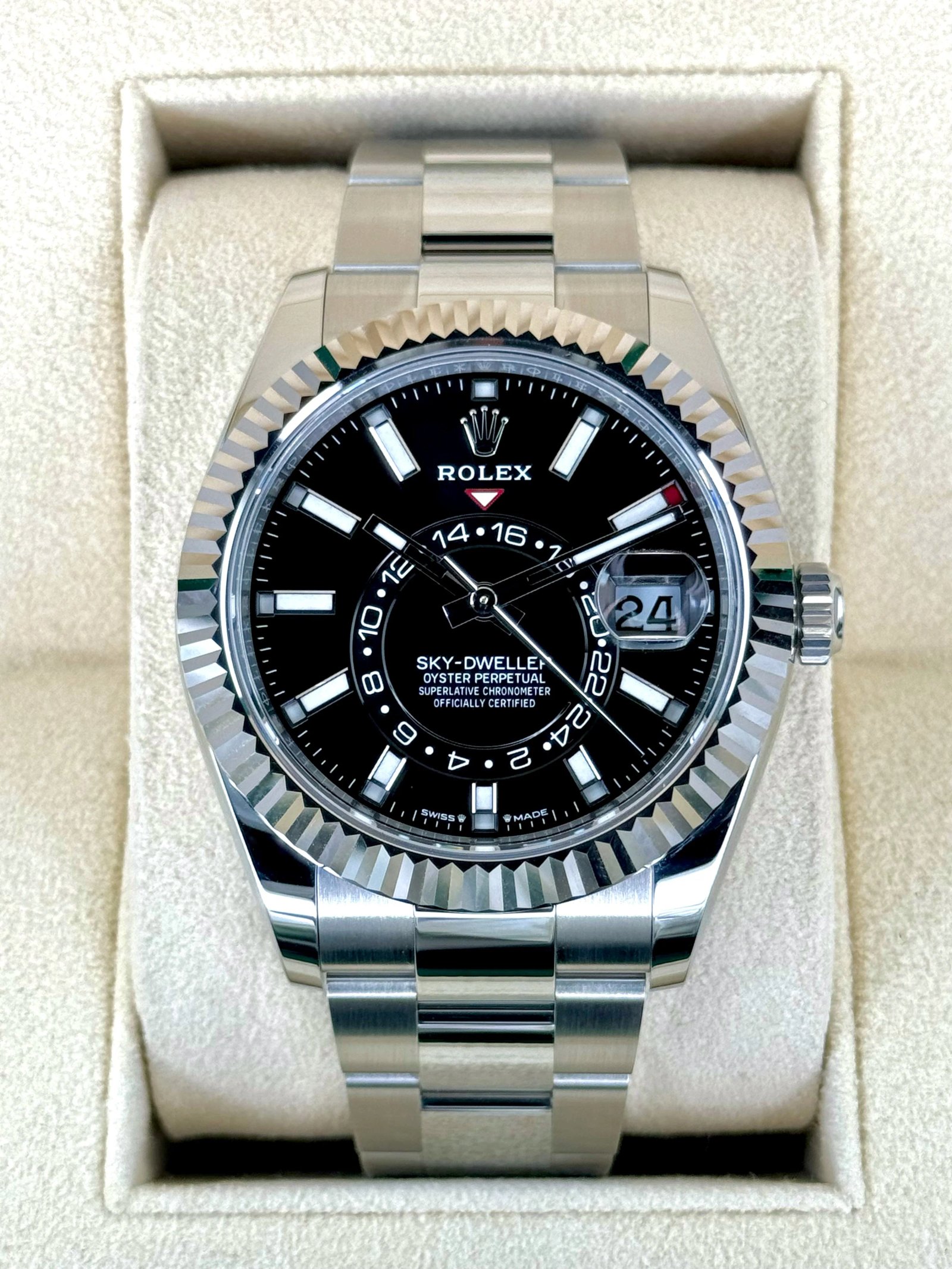 NEW 2024 Rolex Sky-Dweller 42mm 336934 Oyster Black Dial