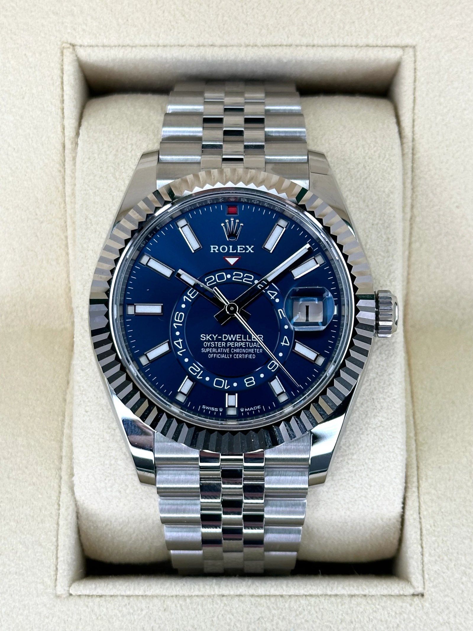 NEW 2024 Rolex Sky-Dweller 42mm 336934 Jubilee Blue Dial